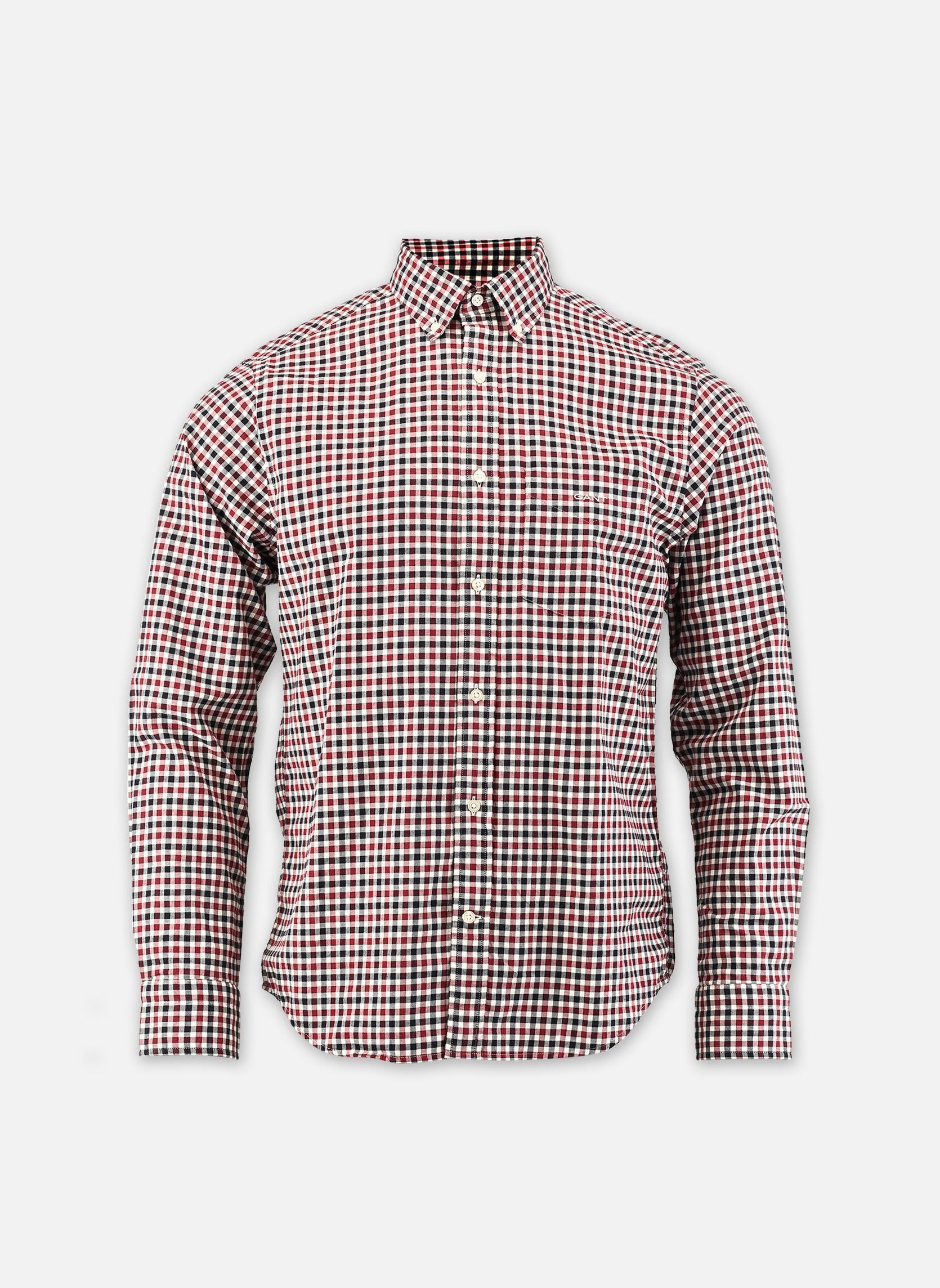 Vêtements GANT Reg Twill Gingham Shirt pour Accessoires
