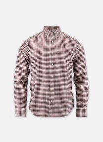 Hemden Reg Twill Gingham Shirt heren blauw