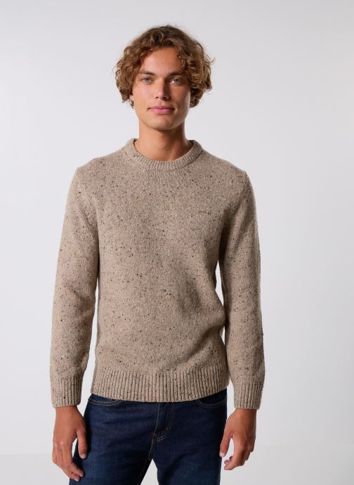 GANT Pulls Wool Blend Neps C-Neck homme beige