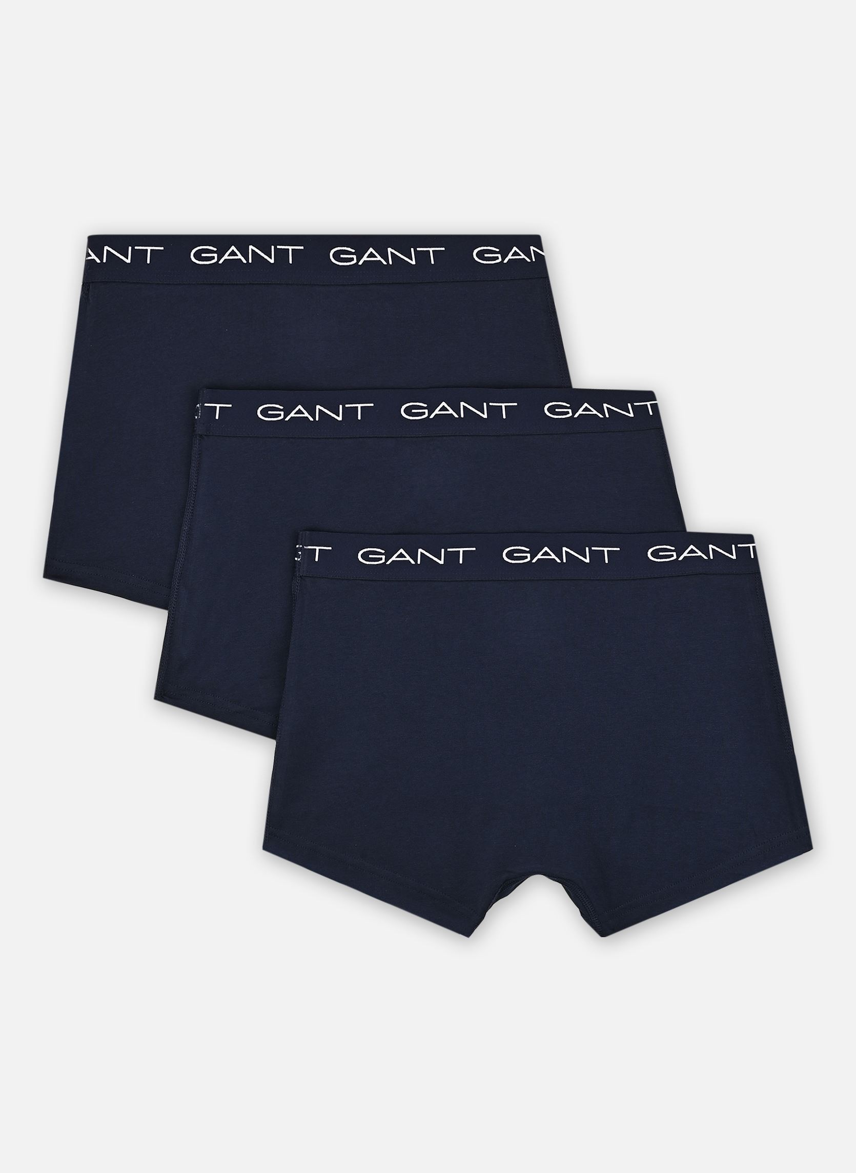 Sportondergoed Trunk 3-Pack heren blauw GANT Sportondergoed Trunk 3-Pack heren blauw Marine