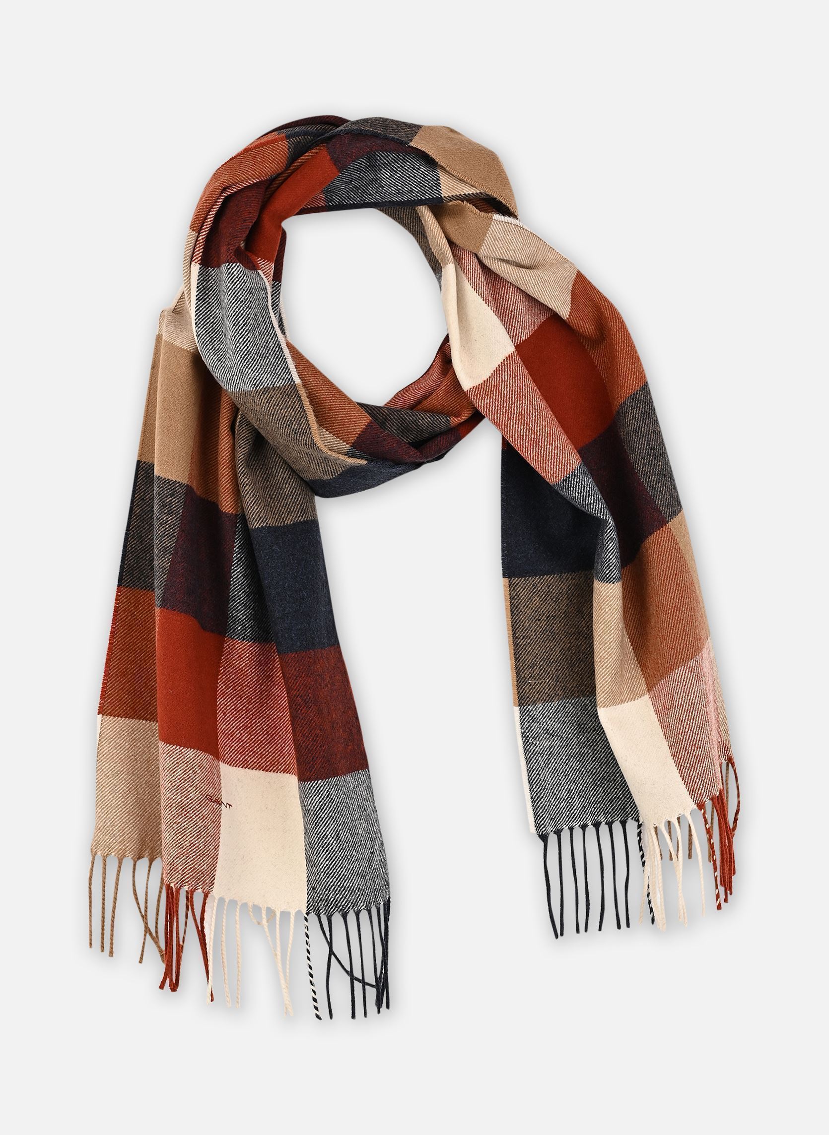 Écharpe en laine à carreaux - vue 2
