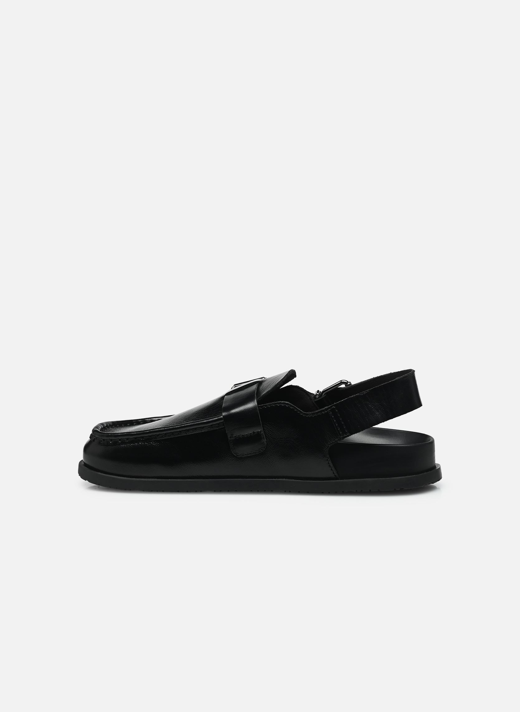 Mules et sabots TJW MULE SHINY LEATH femme noir Tommy Jeans Mules et sabots TJW MULE SHINY LEATH femme noir BLACK