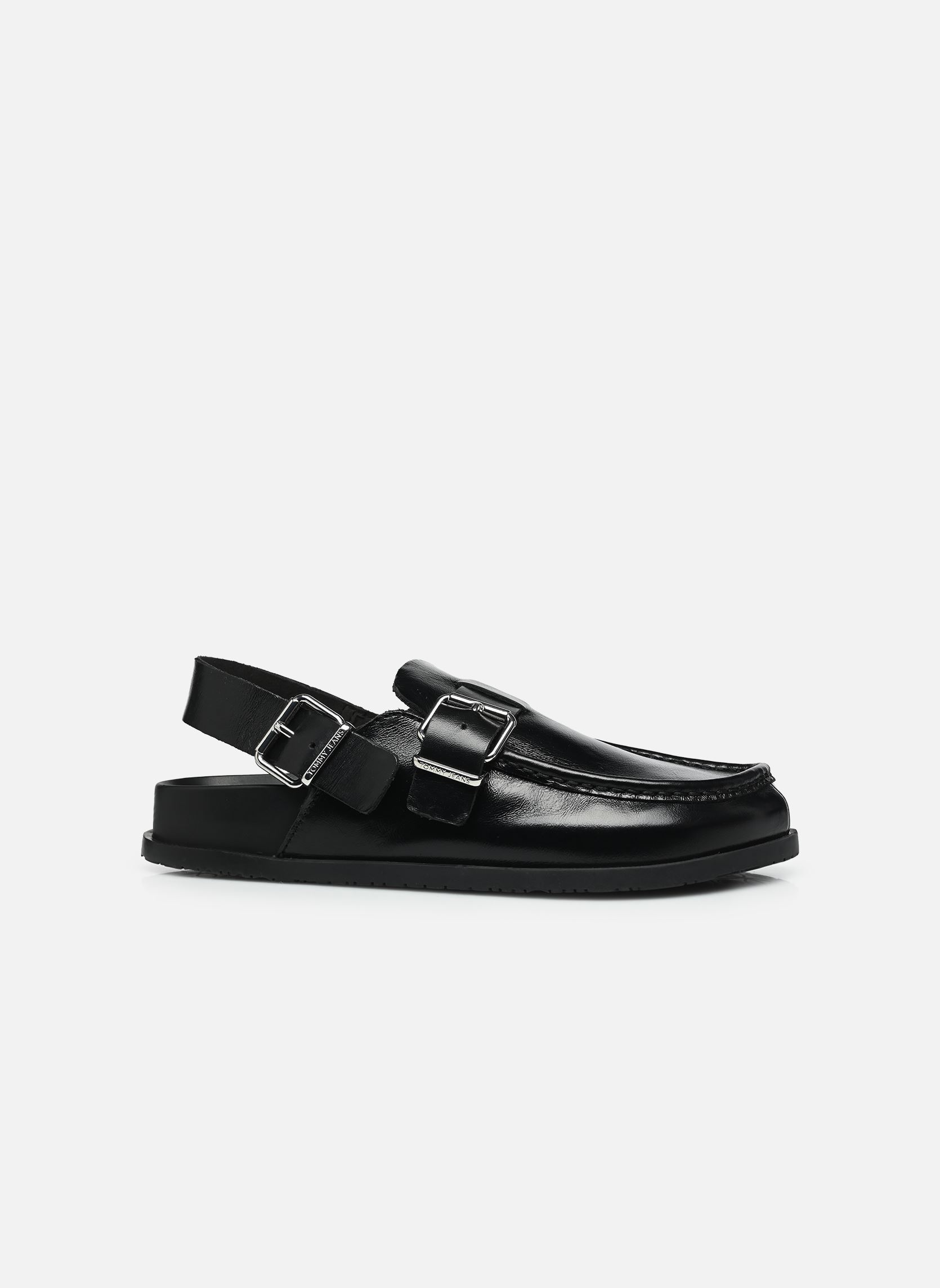 Mules et sabots TJW MULE SHINY LEATH femme noir Tommy Jeans Mules et sabots TJW MULE SHINY LEATH femme noir BLACK
