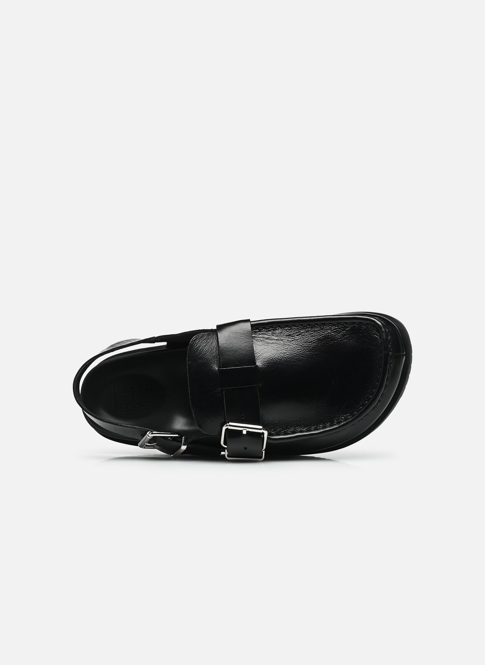 Mules et sabots TJW MULE SHINY LEATH femme noir Tommy Jeans Mules et sabots TJW MULE SHINY LEATH femme noir BLACK