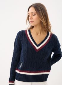 Pulls Tedurph-Long Sleeve-Pullover femme bleu Lauren Ralph Lauren Pulls Tedurph-Long Sleeve-Pullover femme bleu LAUREN NAVY/CREAM/DARK GARNET