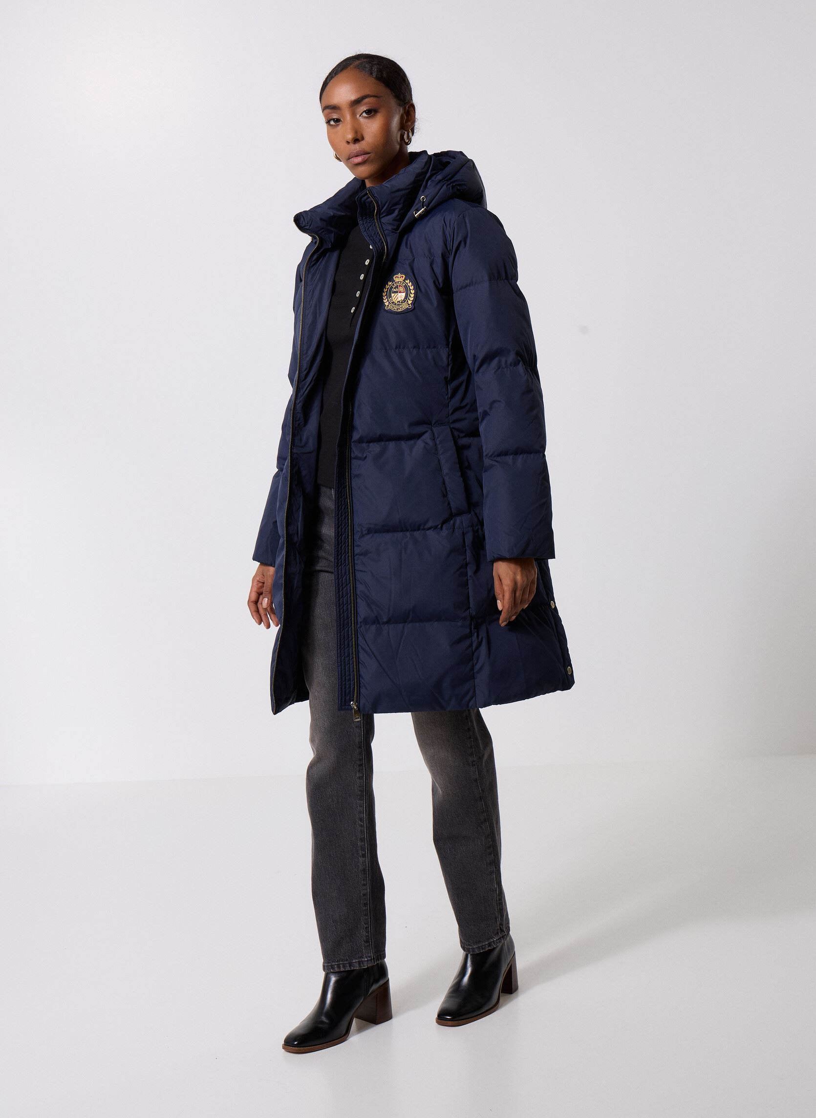 Doudounes Pf W Ch N Cr-Insulated-Coat femme bleu Lauren Ralph Lauren Doudounes Pf W Ch N Cr-Insulated-Coat femme bleu DK NAVY