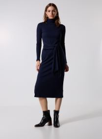 Vestiti lunghi Vaureen-Long Sleeve-Day Dress donna blu