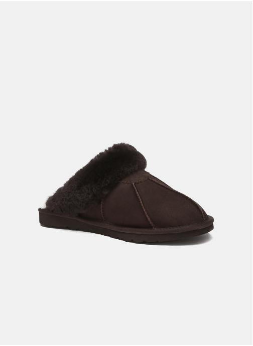 EverAu Australia Chaussons Chaussons homme en suède peau de mouton - Magpie homme marron
