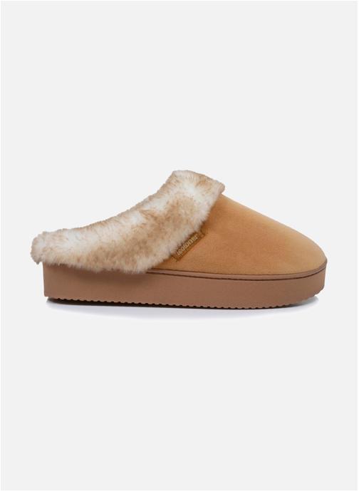 Isotoner Chaussons Chaussons mules Femme talon plateforme Camel femme marron