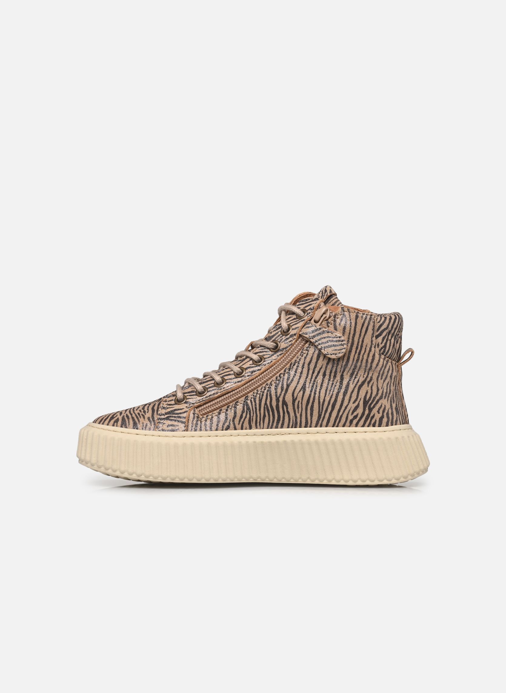 Hoge sneakers Bisgaard debbie I meisjes bruin Bisgaard Hoge sneakers Bisgaard debbie I meisjes bruin ZEBRA GLITTER