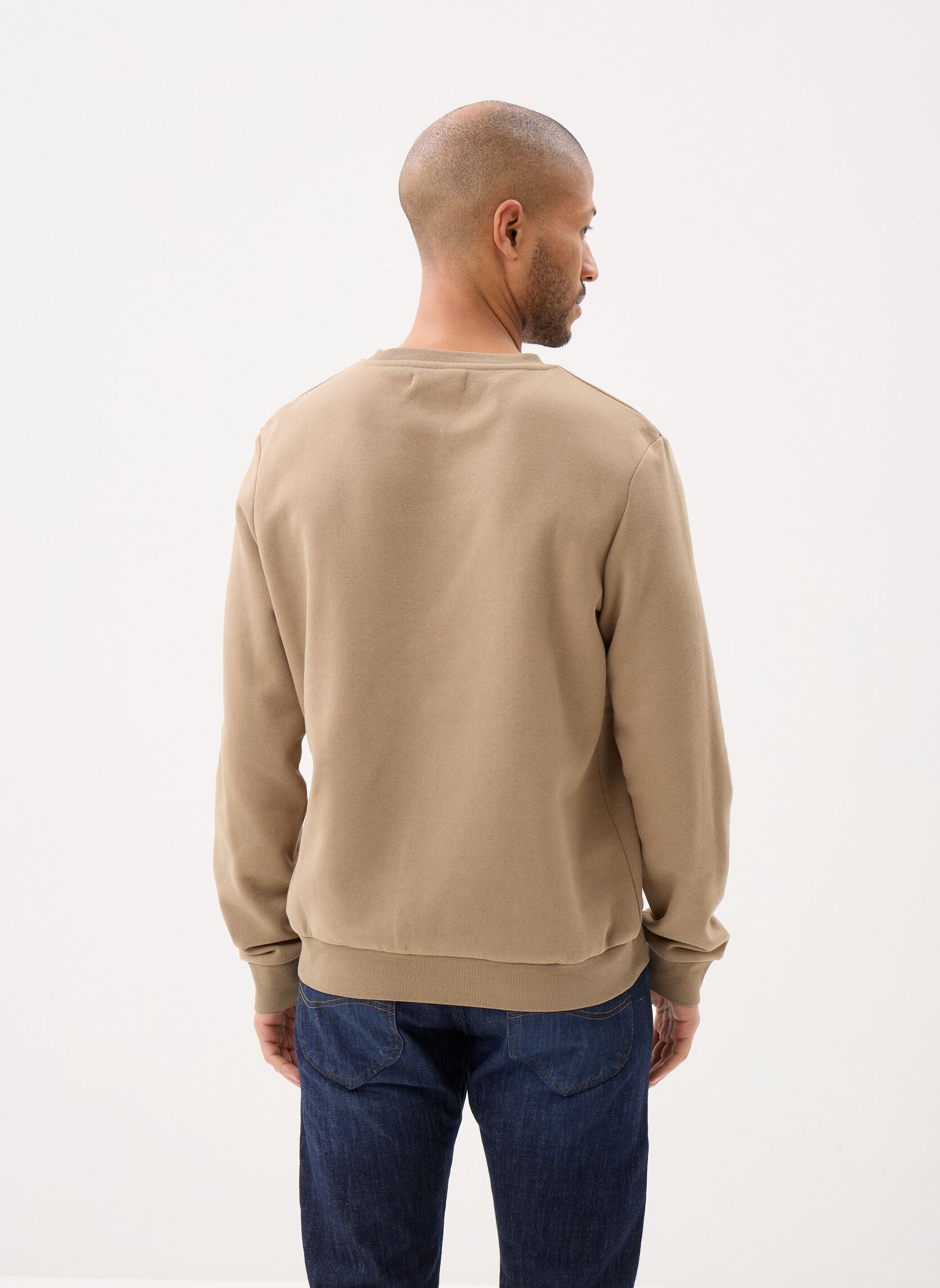 Sweats MSWEAT sweat homme marron MADE BY Sweats MSWEAT sweat homme marron TIMBER WOLF