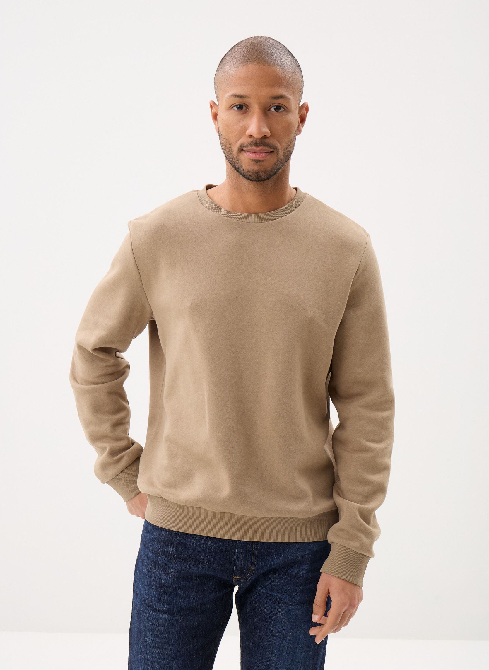Sweats MSWEAT sweat homme marron MADE BY Sweats MSWEAT sweat homme marron TIMBER WOLF