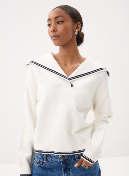 MADE BY Pulls MON-PULL-VAREUSE femme blanc