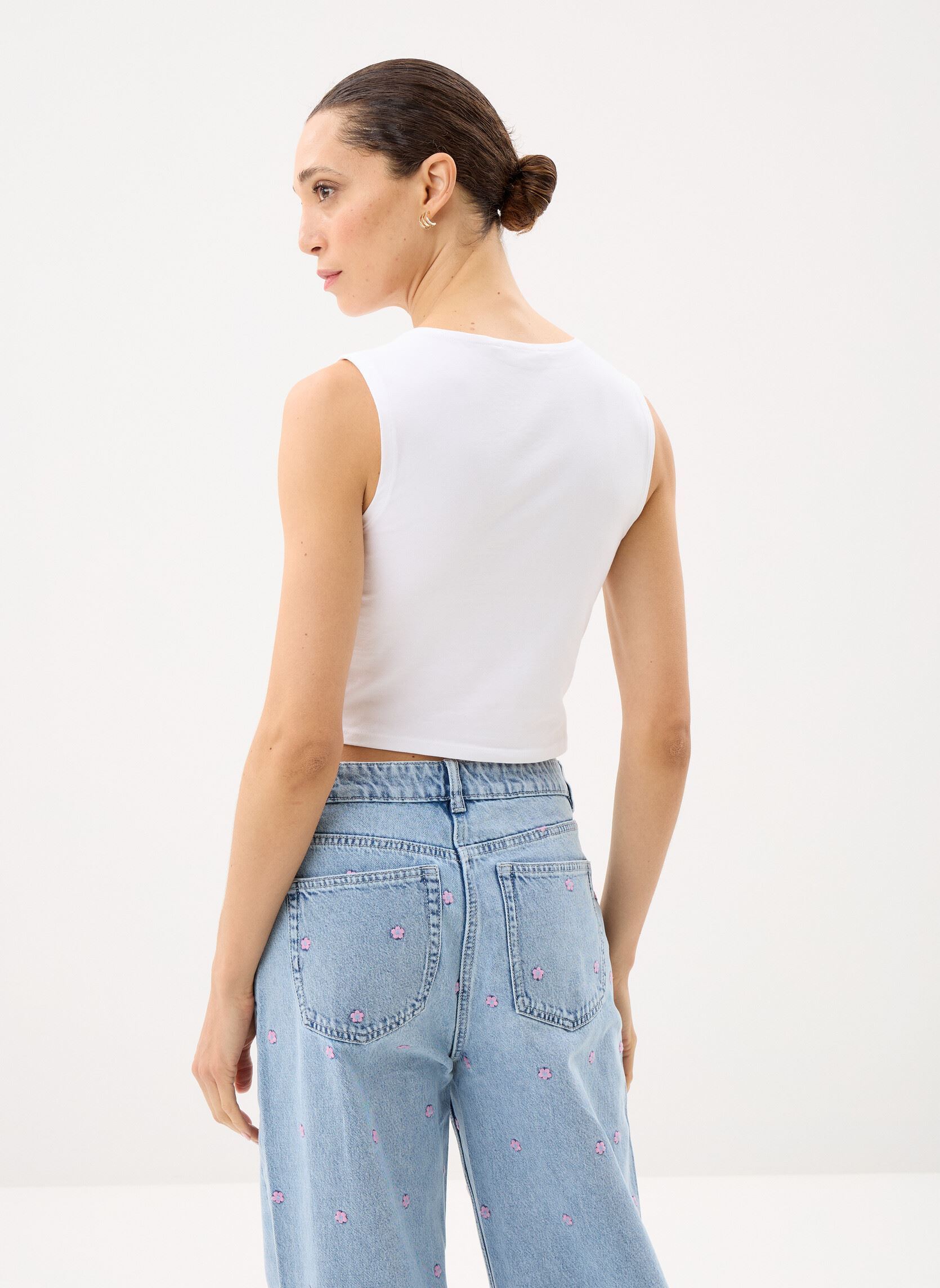 Débardeurs DCROPIL femme blanc MADE BY Débardeurs DCROPIL femme blanc BRIGHT WHITE