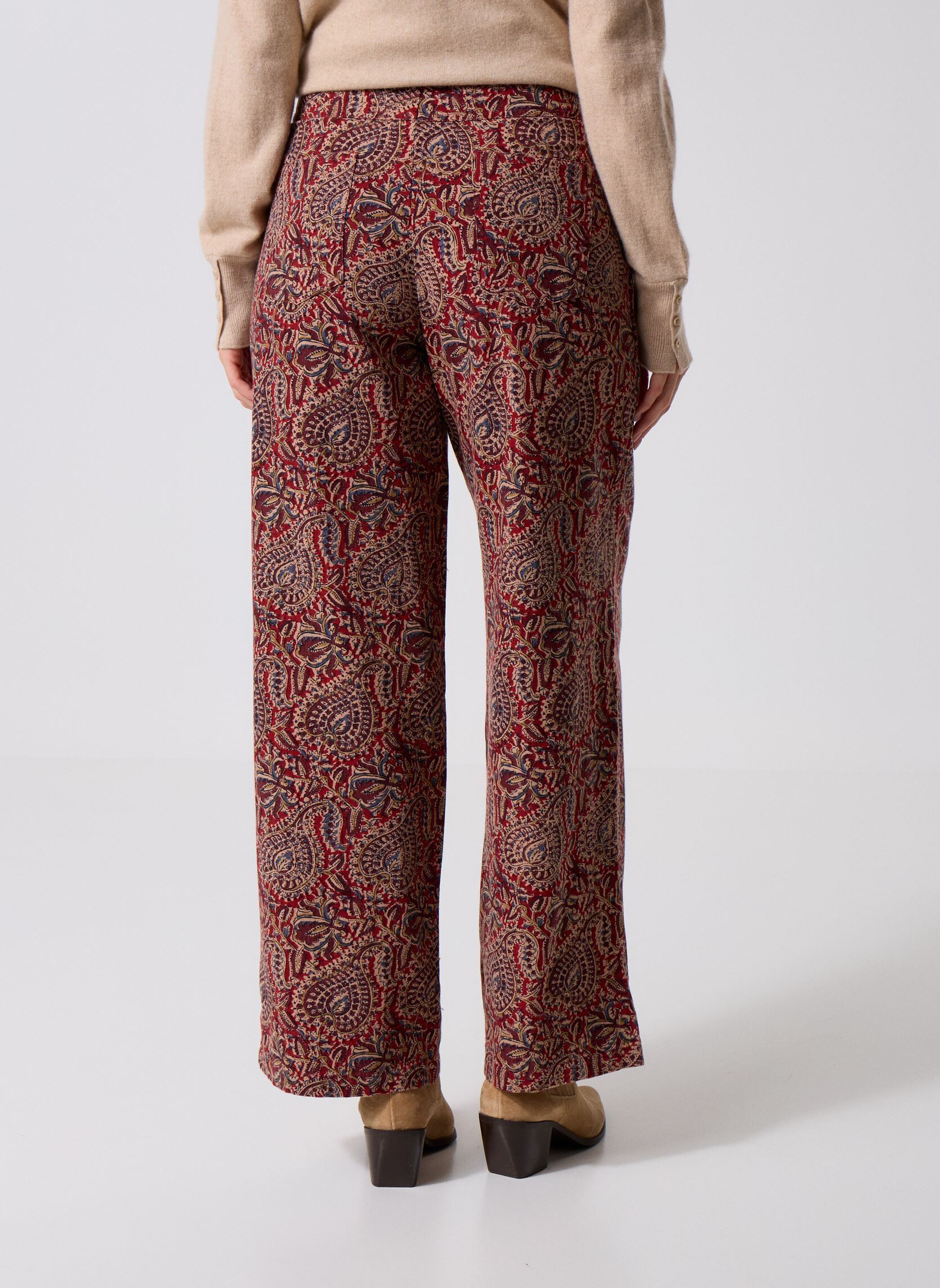 Weite Hosen Jimmy damen mehrfarbig Maison Hotel Weite Hosen Jimmy damen mehrfarbig Burnt Russet