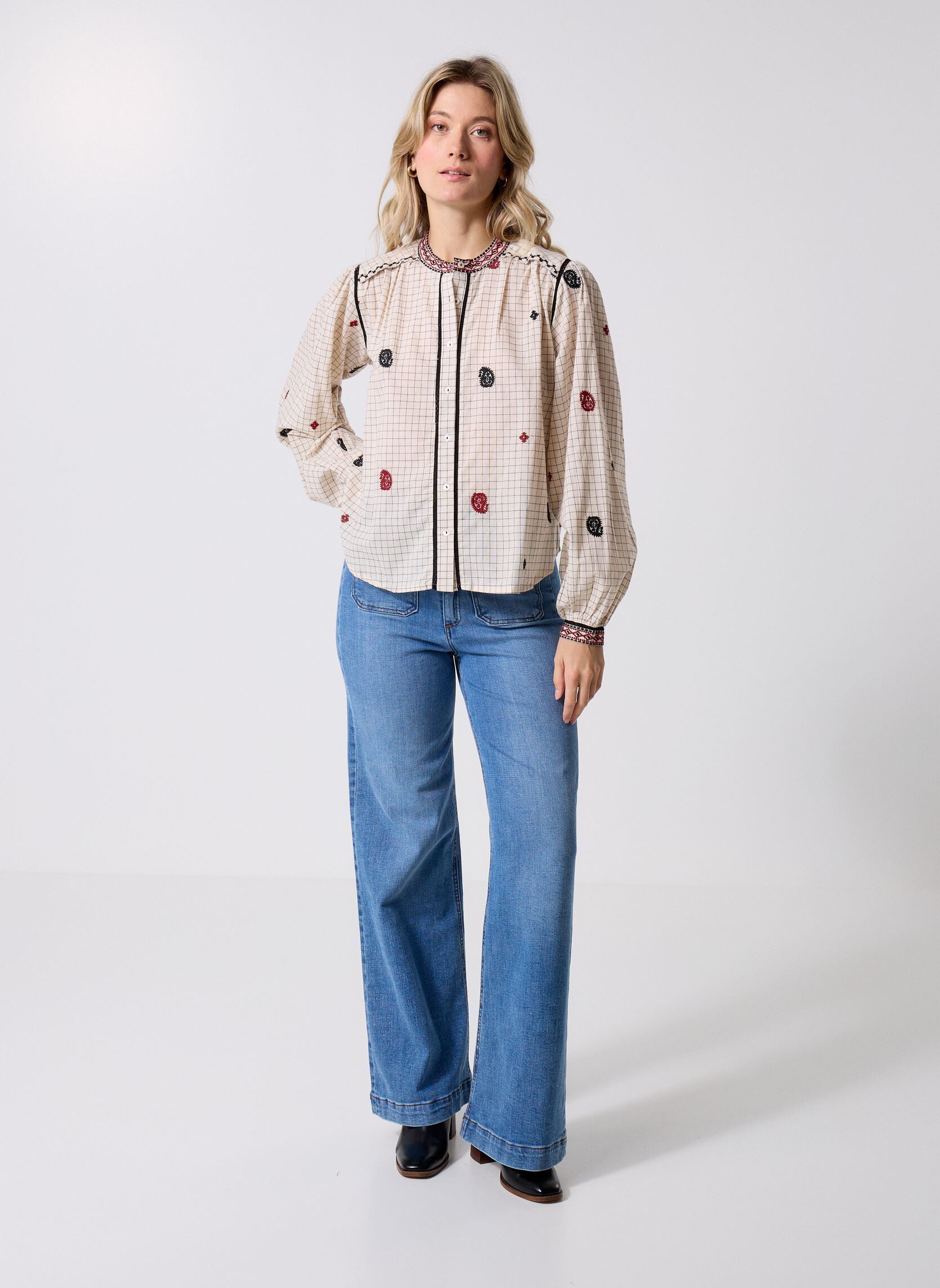 Straight Fit Jeans Giuletta damen blau Maison Hotel Straight Fit Jeans Giuletta damen blau Light Blue Denim