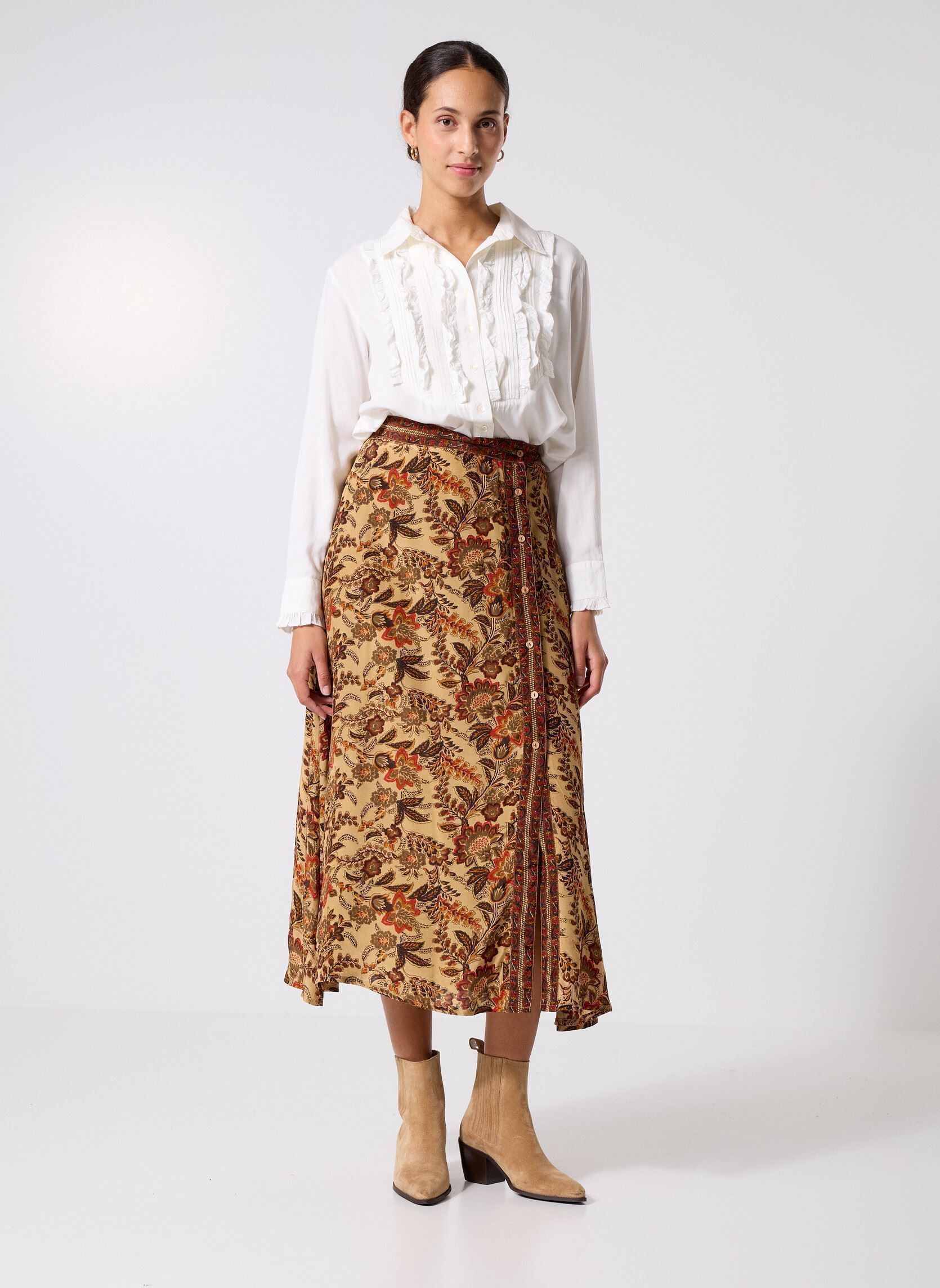 Gonne lunghe Teresa donna multicolore Maison Hotel Gonne lunghe Teresa donna multicolore AUTUMN LEAVES