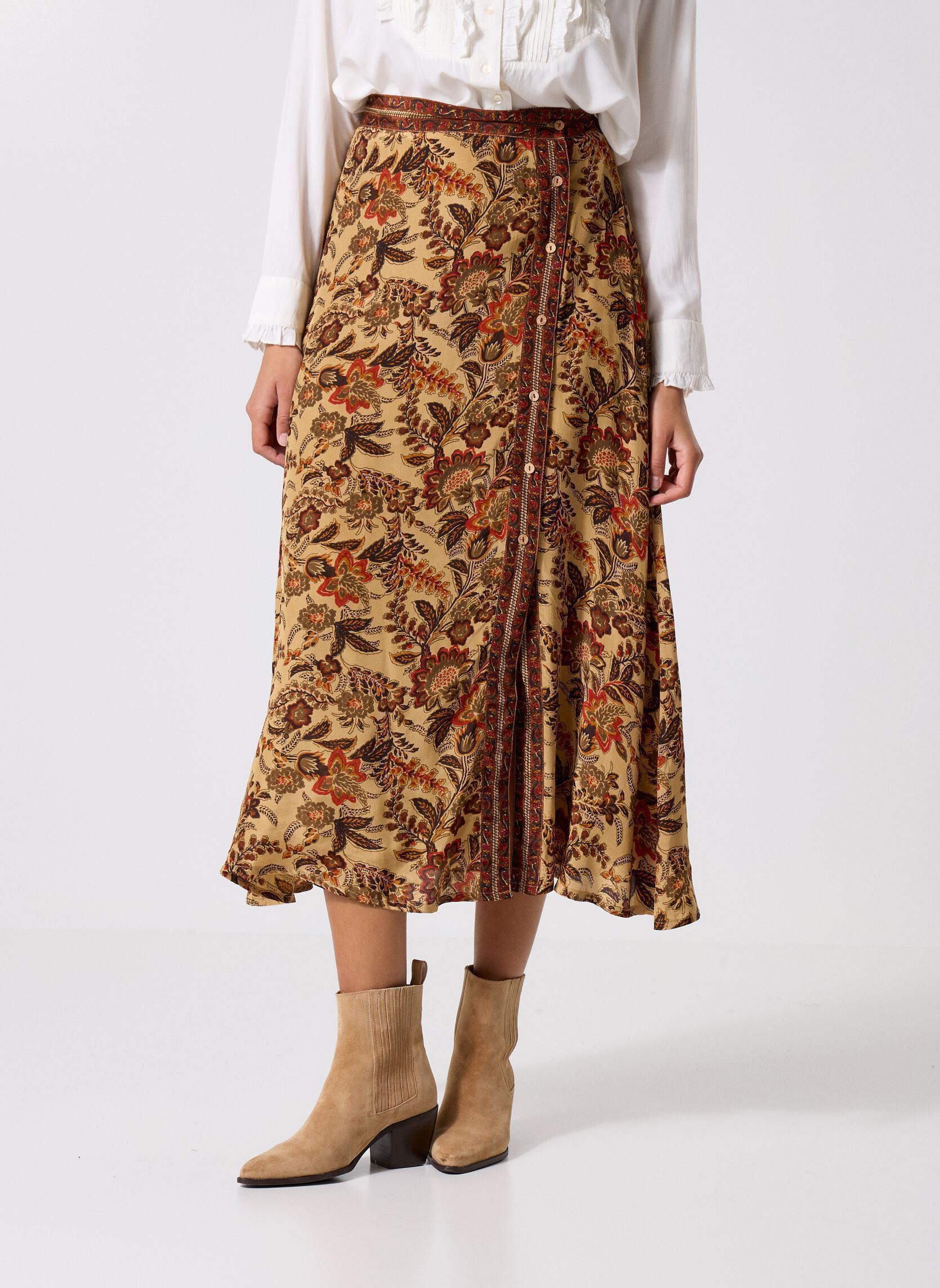 Gonne lunghe Teresa donna multicolore Maison Hotel Gonne lunghe Teresa donna multicolore AUTUMN LEAVES