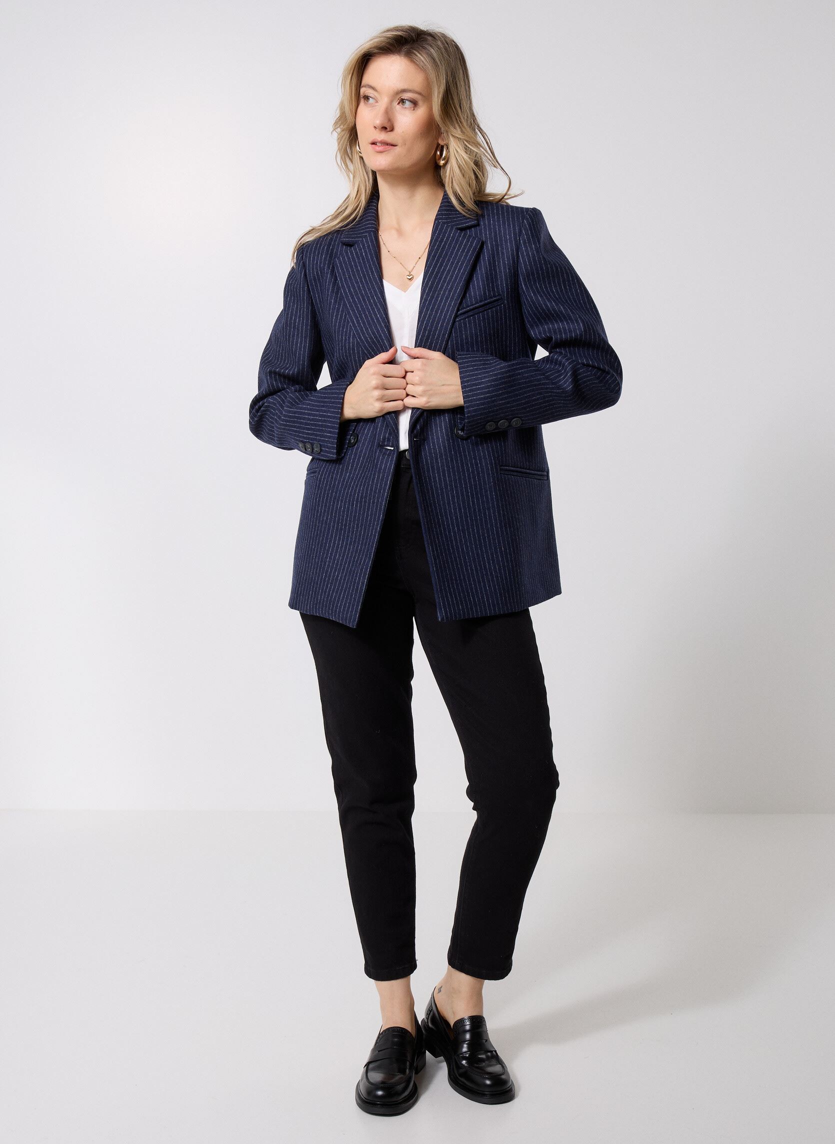 Blazer Jackie damen blau Maison Hotel Blazer Jackie damen blau Navy