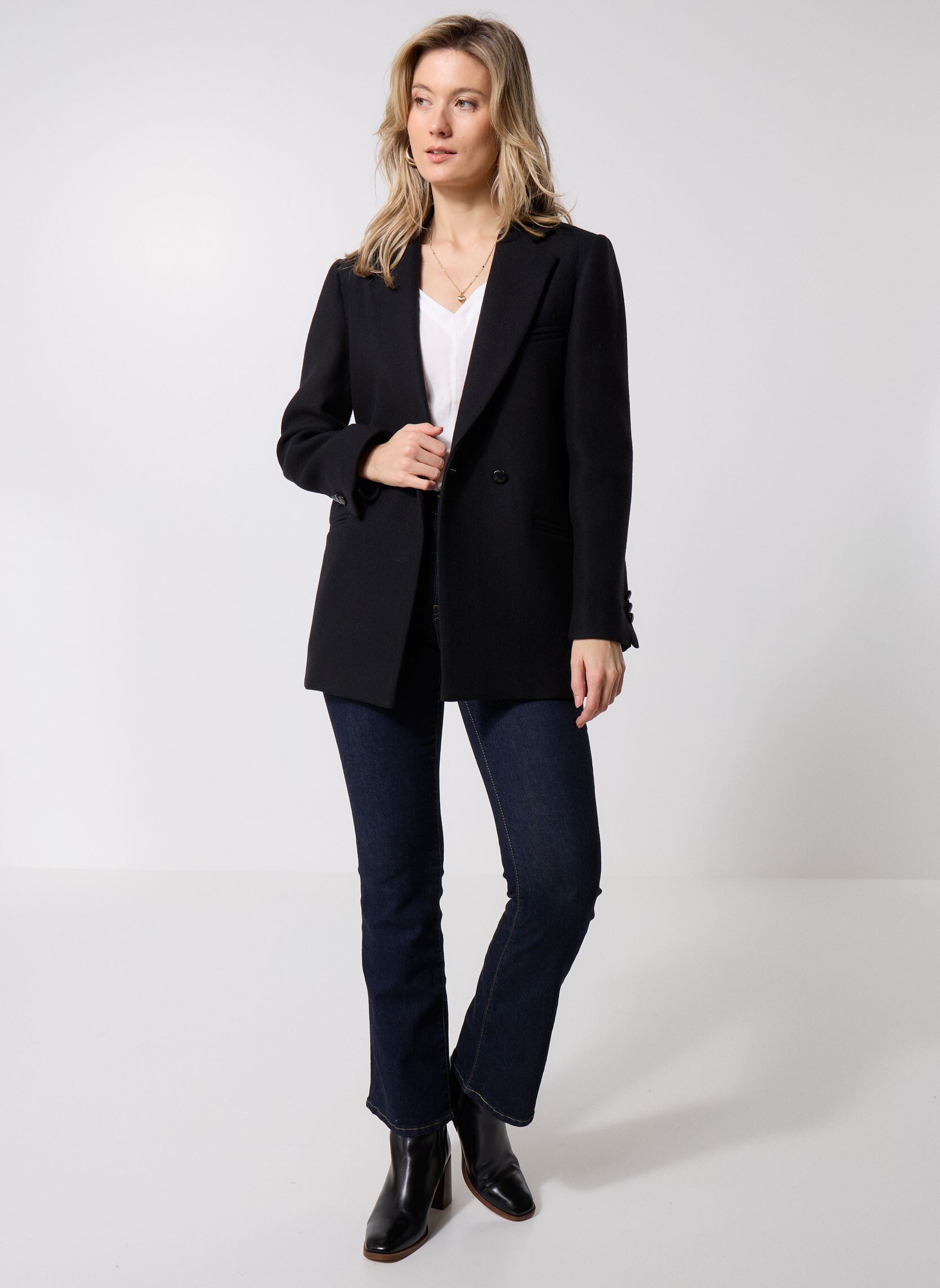 Blazer Anna dames zwart Maison Hotel Blazer Anna dames zwart Noir