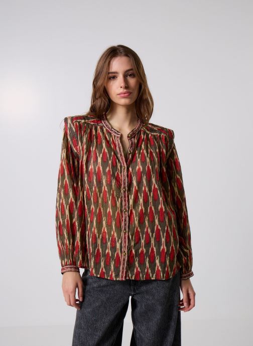 Maison Hotel Langarm-Blusen Etta damen rot