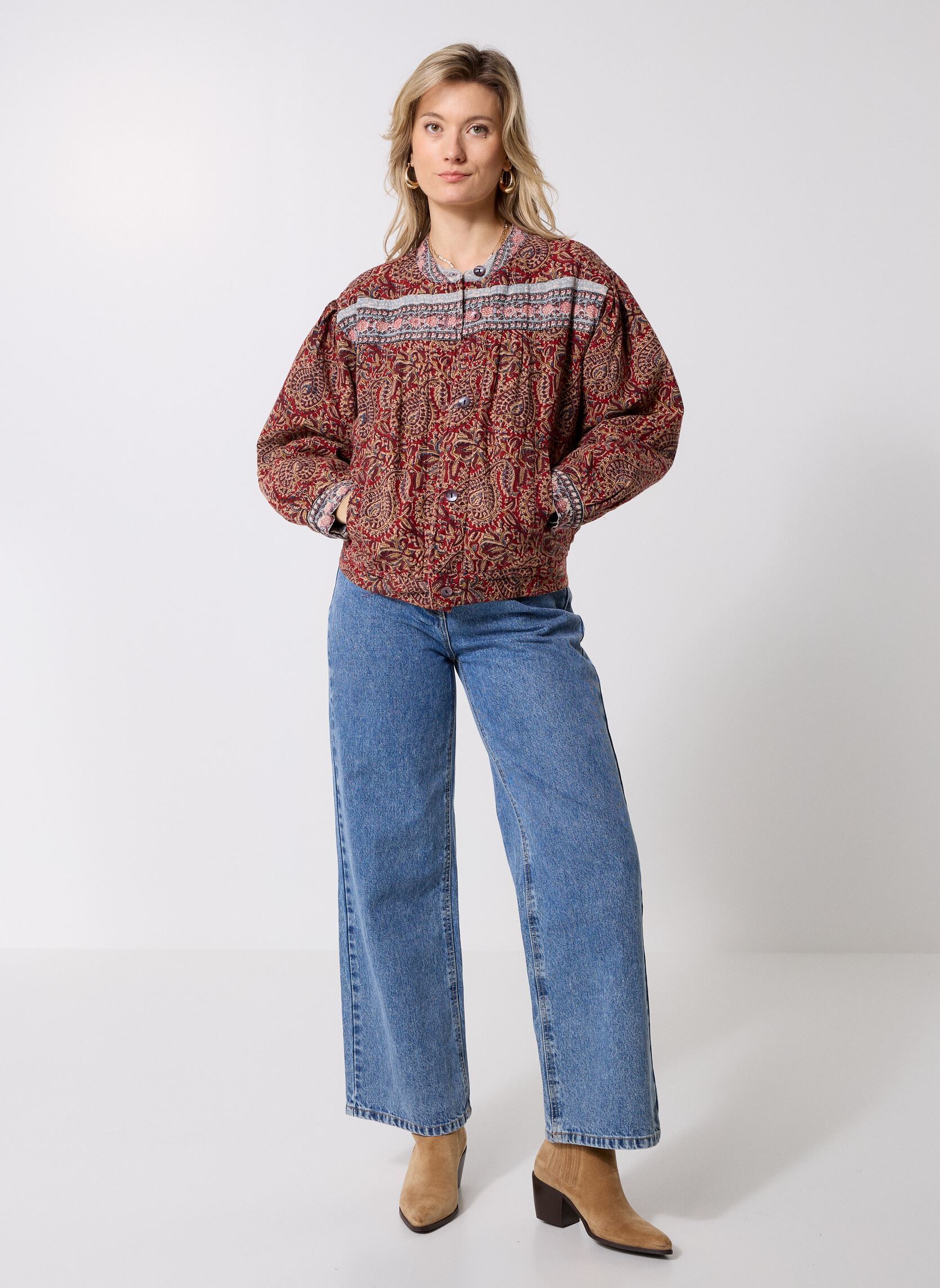 Jassen Olivia dames meerkleurig Maison Hotel Jassen Olivia dames meerkleurig Burnt Russet