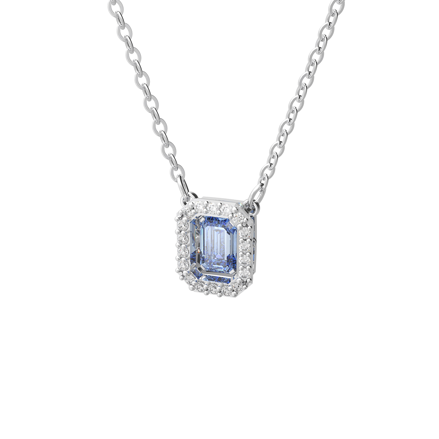 Collier avec Swarovski bleu main image 0