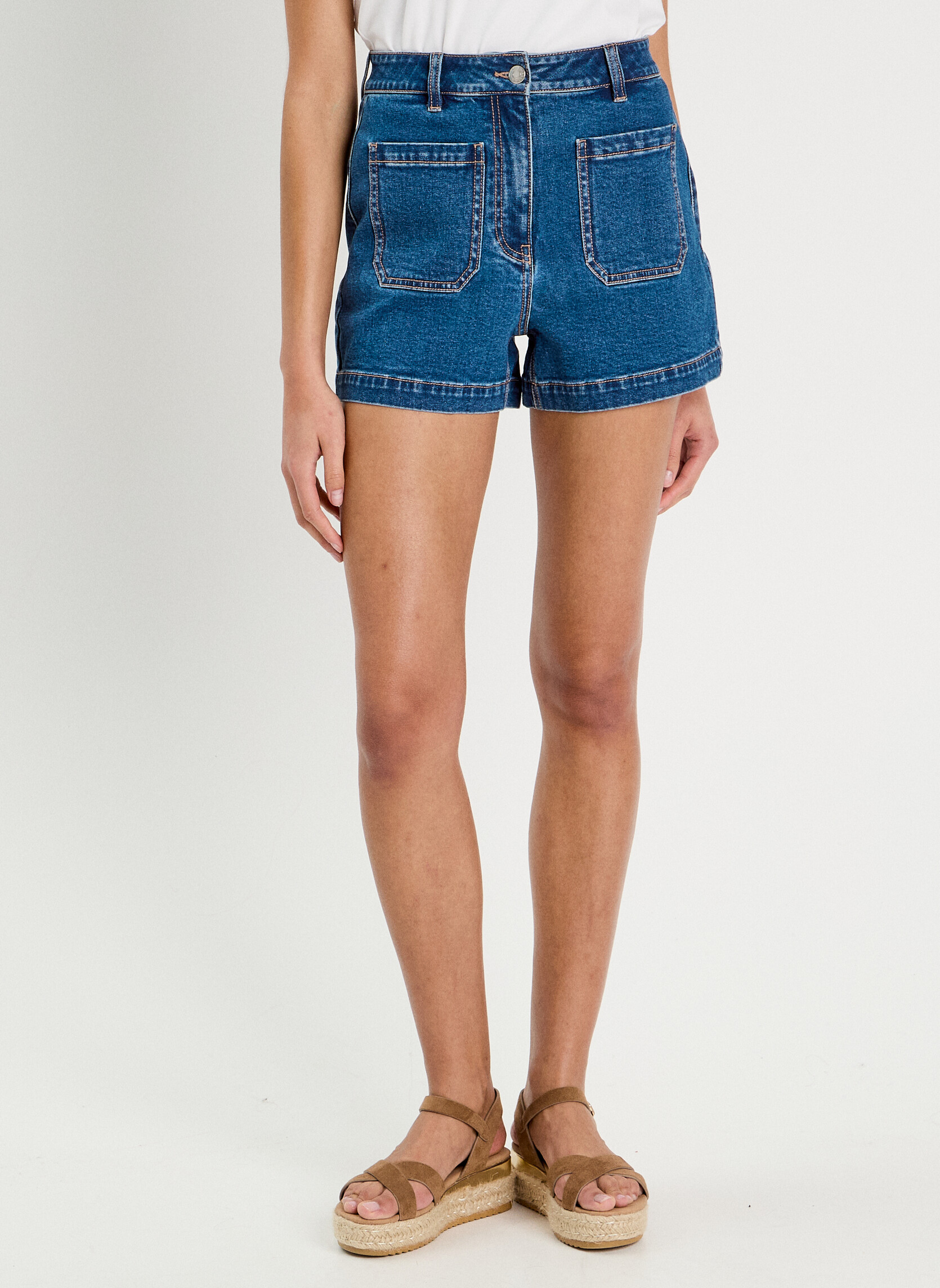Shorts SHODENPOLY femme bleu Cache Cache Shorts SHODENPOLY femme bleu Bleu