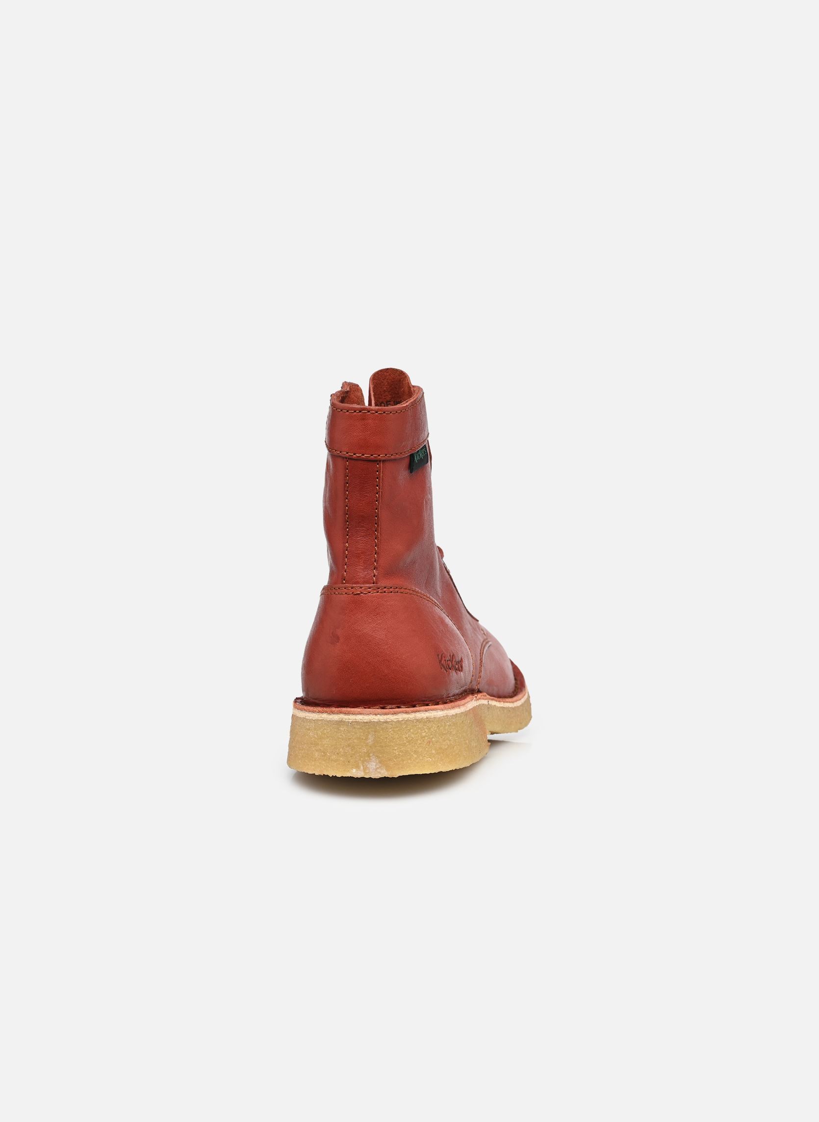 Geschnürte Stiefeletten KICK ORIJEANS damen rot Kickers Geschnürte Stiefeletten KICK ORIJEANS damen rot ROUGE TERRACOTA