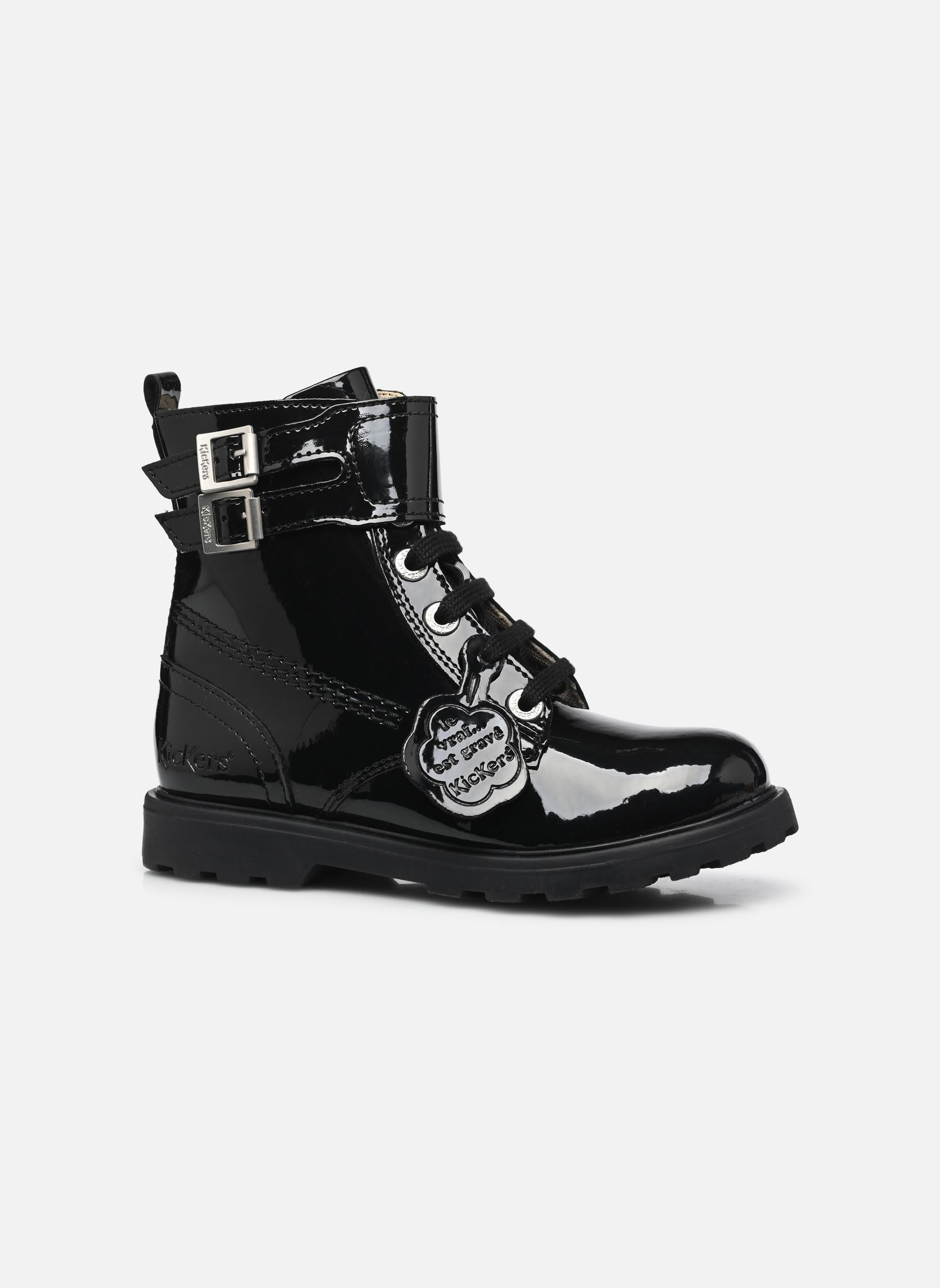 Bottines KICK BLUSH fille noir Kickers Bottines KICK BLUSH fille noir NOIR BRILLANT