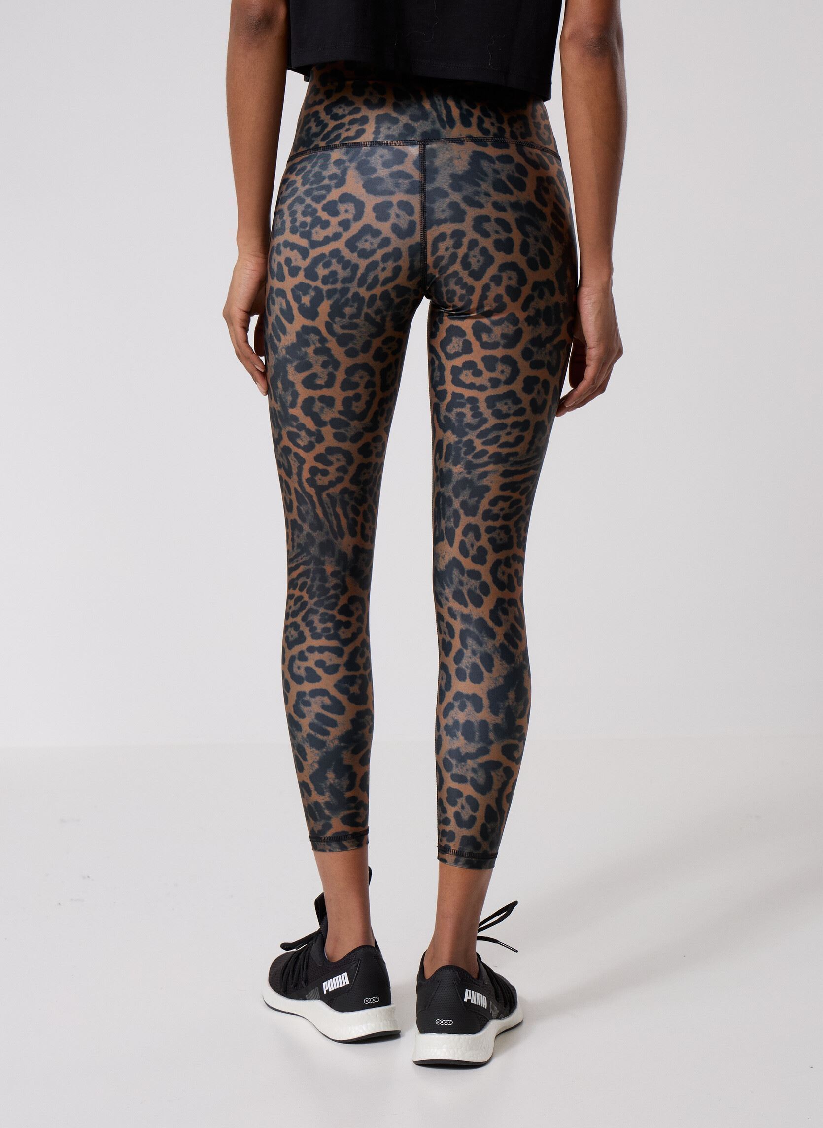 Leggings Vanille femme marron Luz Collections Leggings Vanille femme marron Panthera Caramel