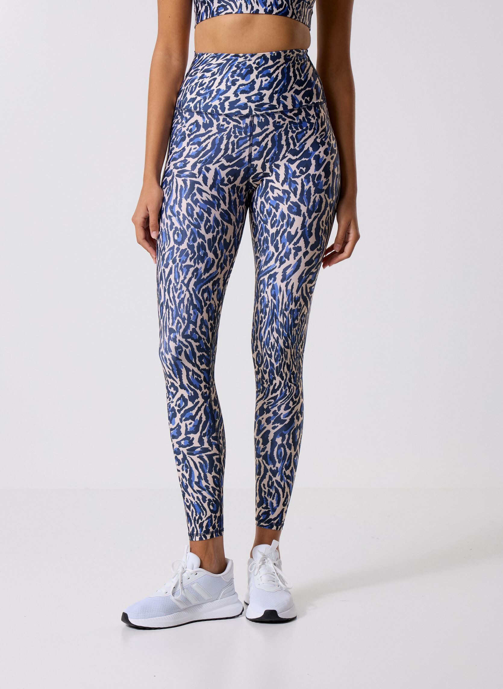 Leggings Fleur damen mehrfarbig Luz Collections Leggings Fleur damen mehrfarbig Chakra Beige Et Bleu