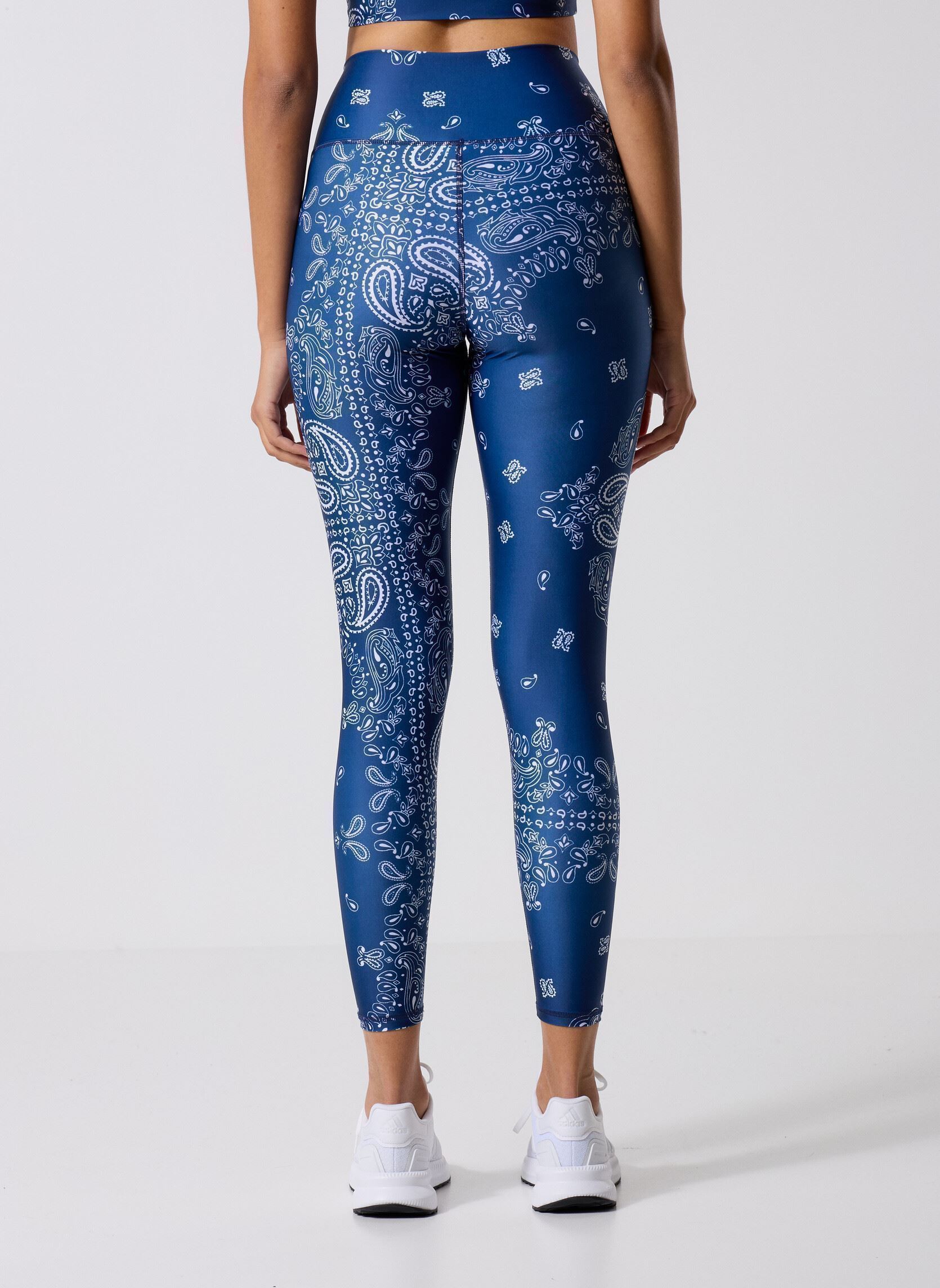 Leggings Fleur dames blauw Luz Collections Leggings Fleur dames blauw Bandana