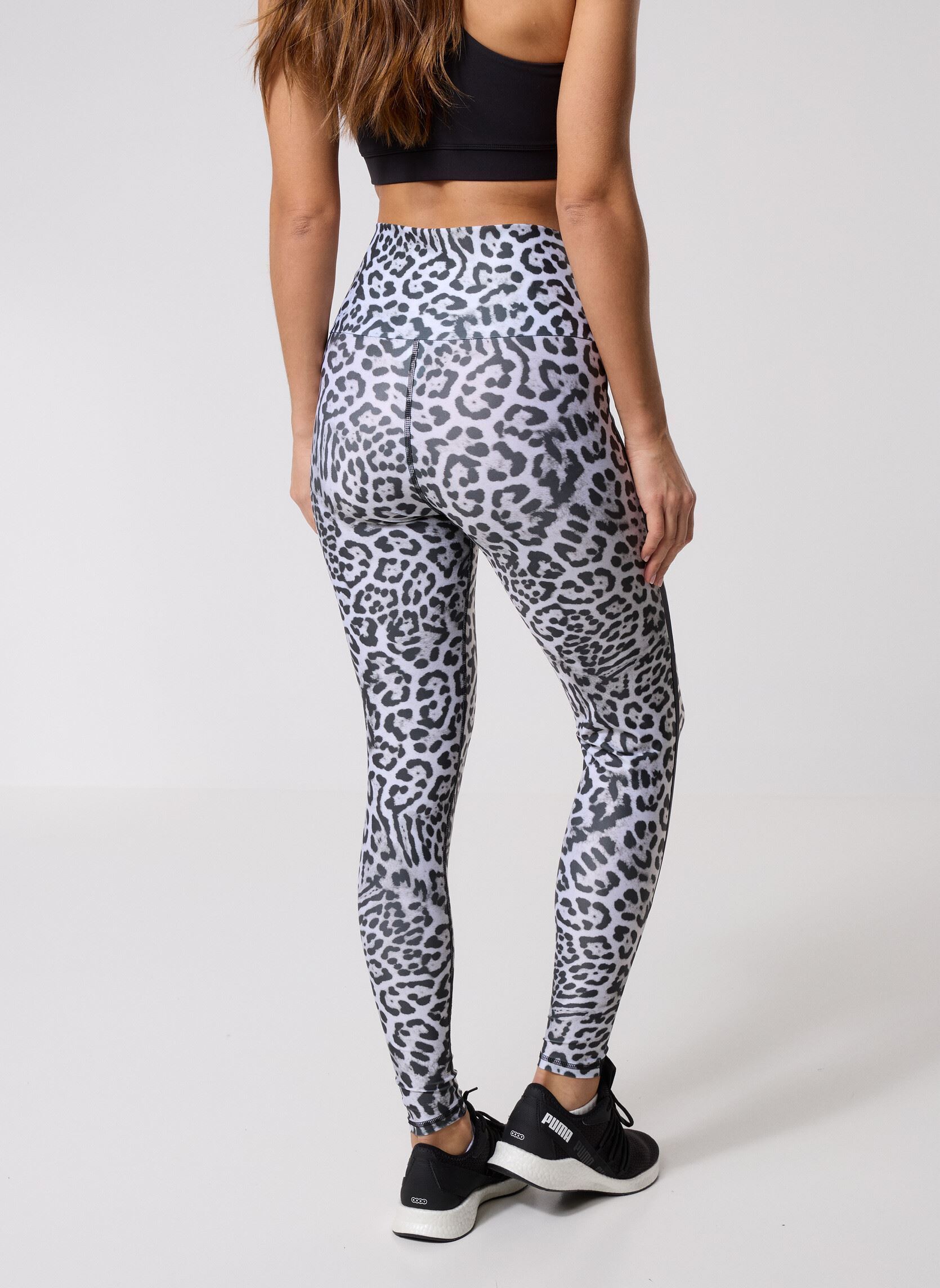 Leggings Amandine damen mehrfarbig Luz Collections Leggings Amandine damen mehrfarbig Panthera Blanc Et Noir / Bande