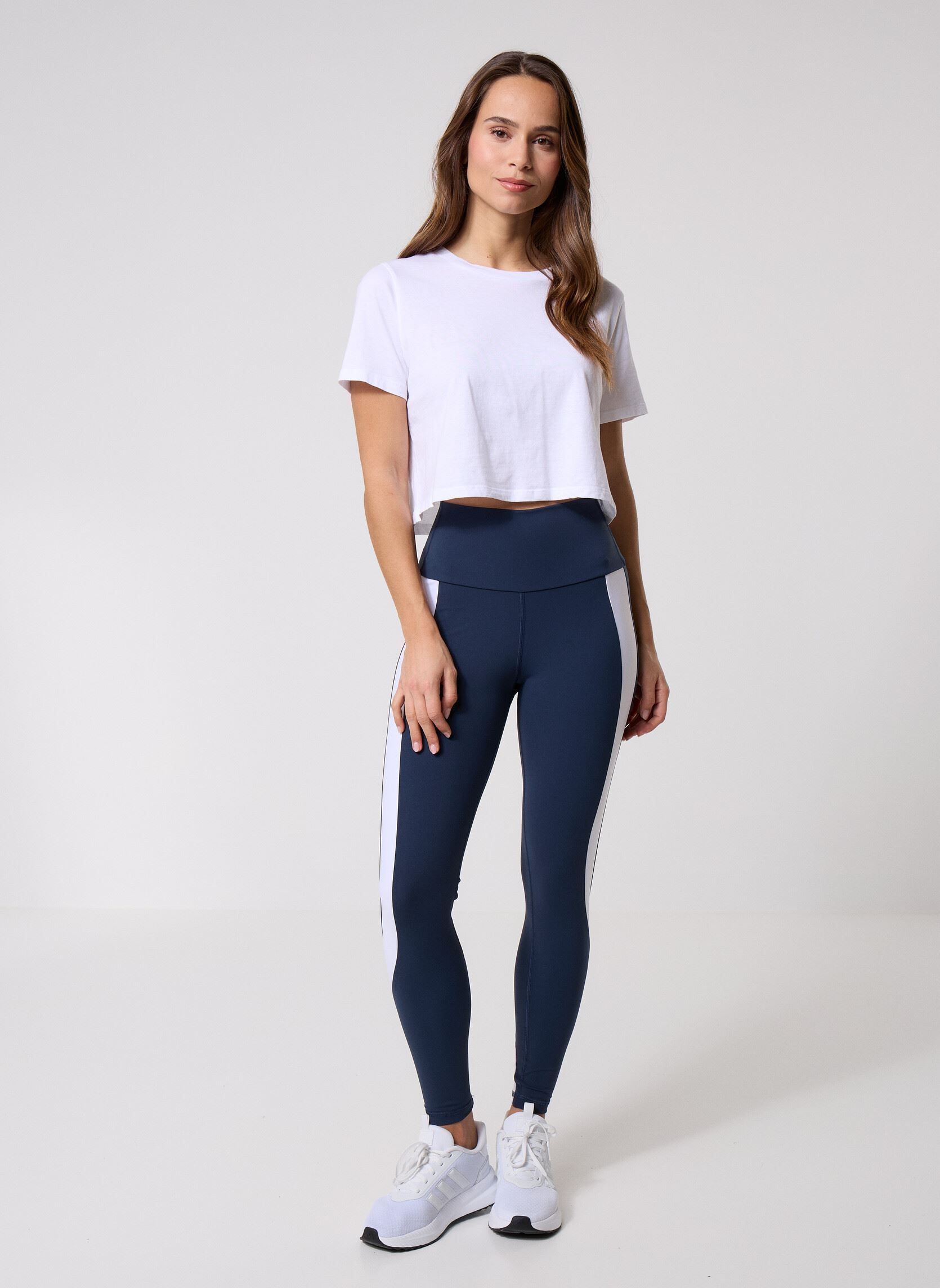 Leggings Cassia femme multicolore Luz Collections Leggings Cassia femme multicolore Bleu Marine Et Blanc