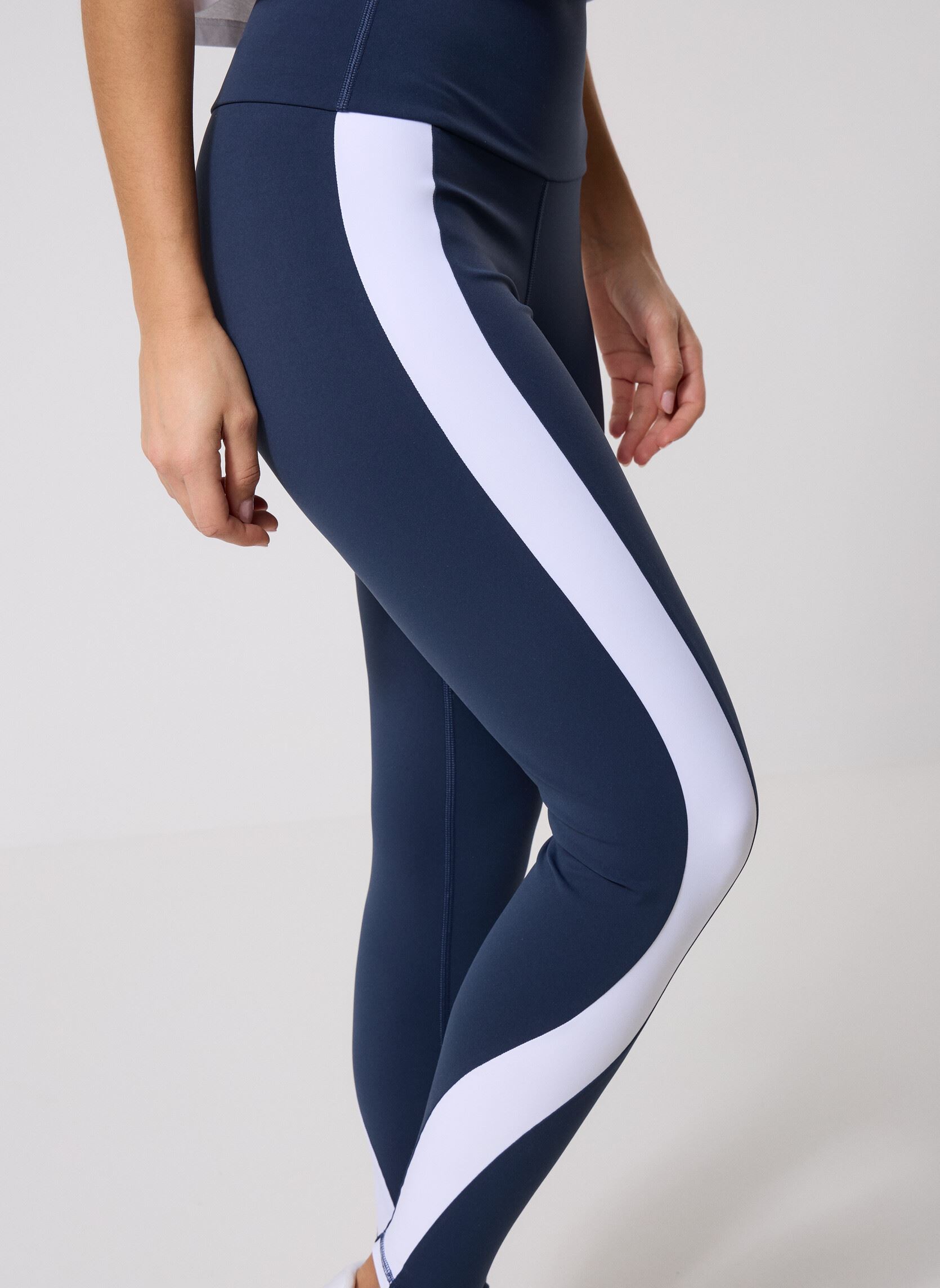 Leggings Cassia femme multicolore Luz Collections Leggings Cassia femme multicolore Bleu Marine Et Blanc