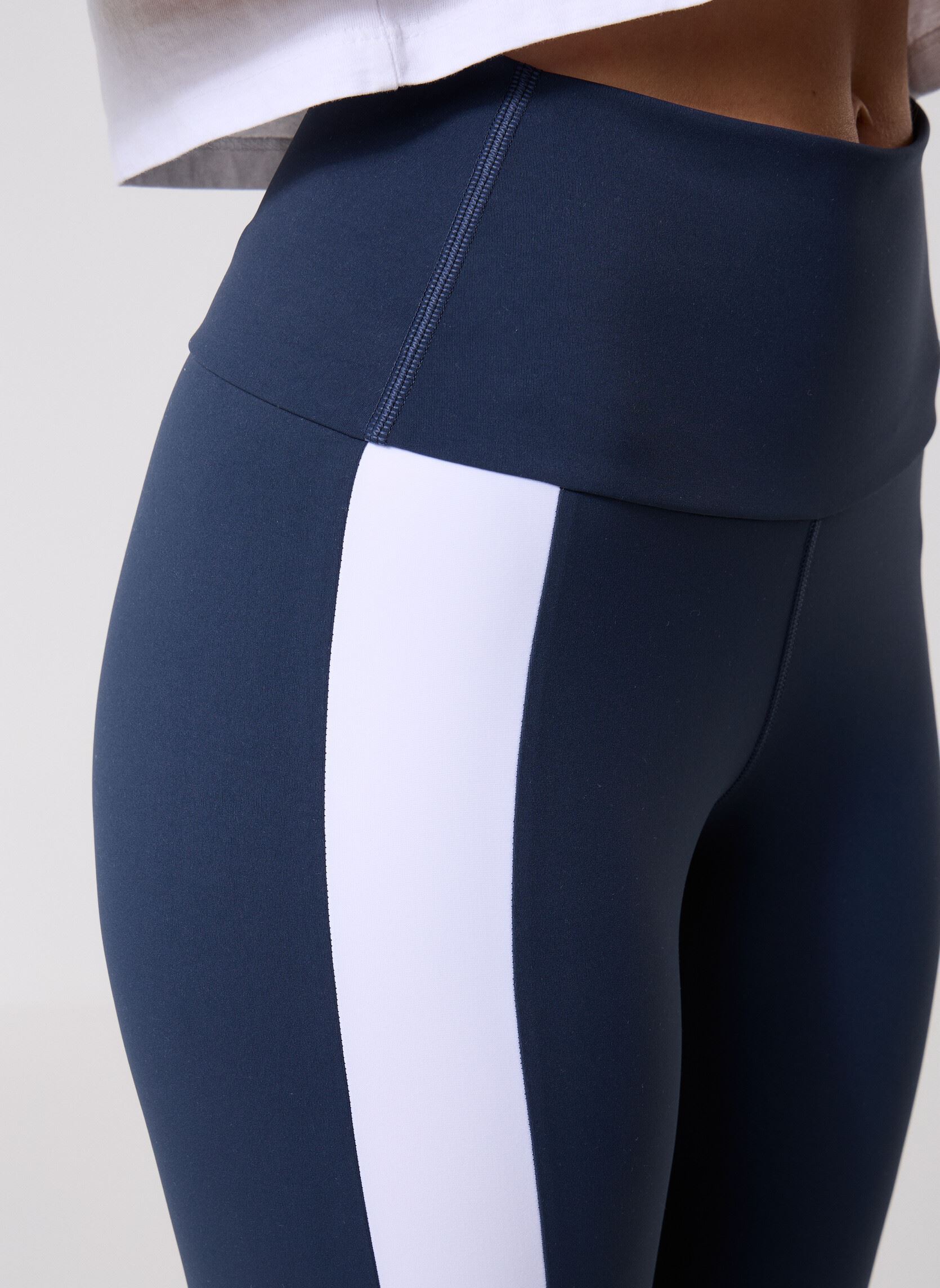 Leggings Cassia femme multicolore Luz Collections Leggings Cassia femme multicolore Bleu Marine Et Blanc
