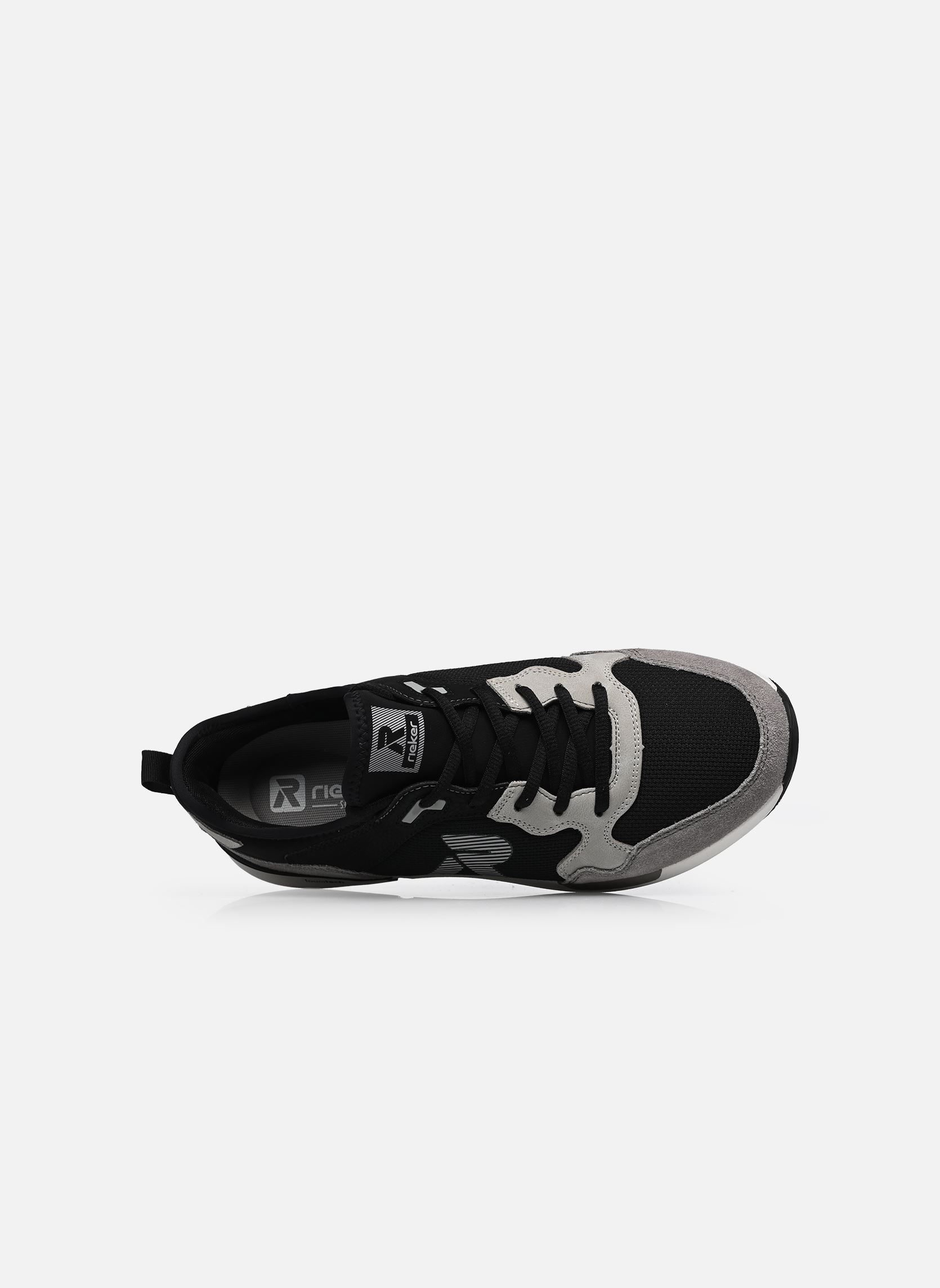 Baskets basses U1405 homme noir Rieker Baskets basses U1405 homme noir CEMENT/SCHWARZ/CEMENT/SCHWARZ/