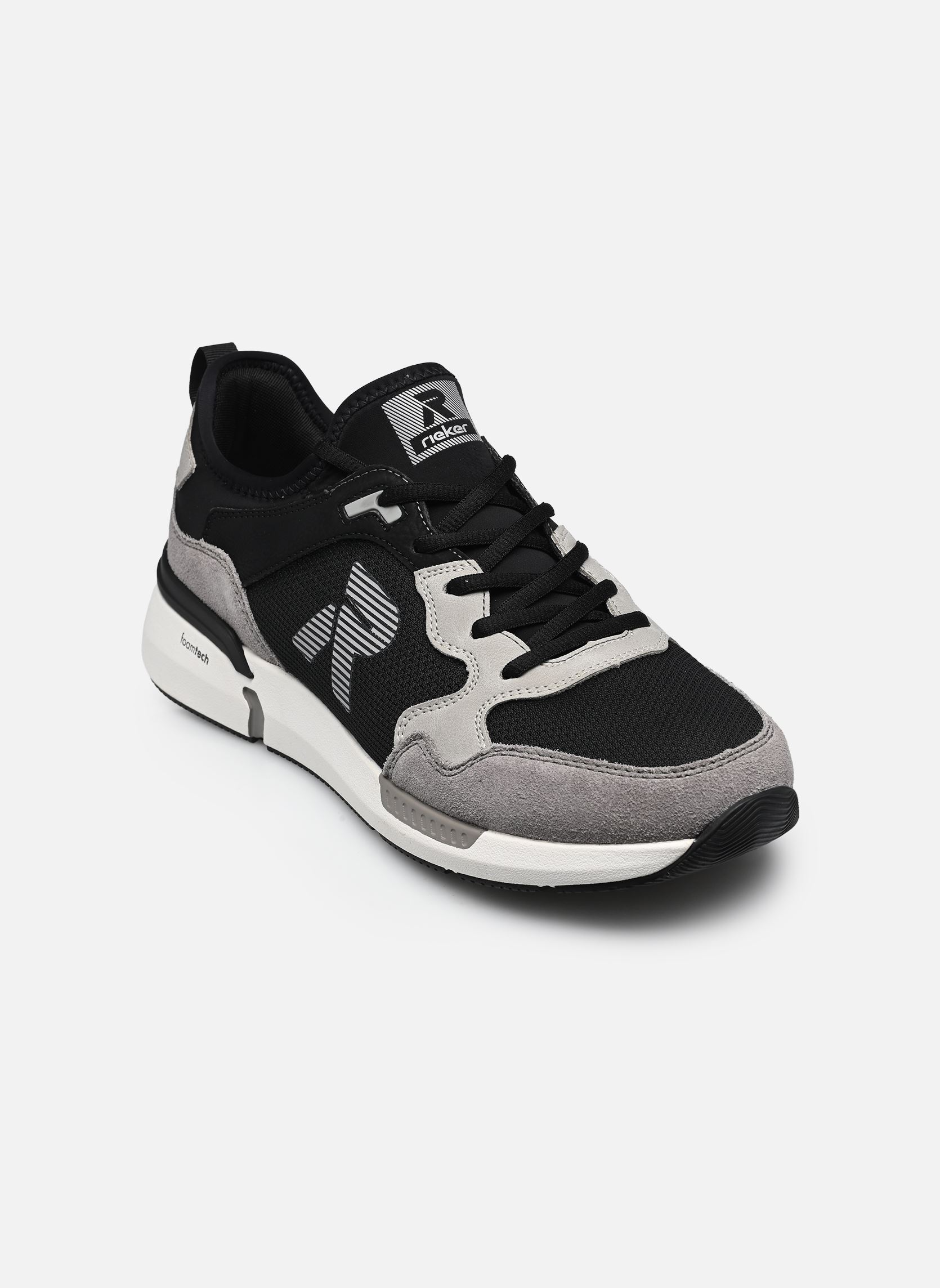 Baskets basses U1405 homme noir Rieker Baskets basses U1405 homme noir CEMENT/SCHWARZ/CEMENT/SCHWARZ/