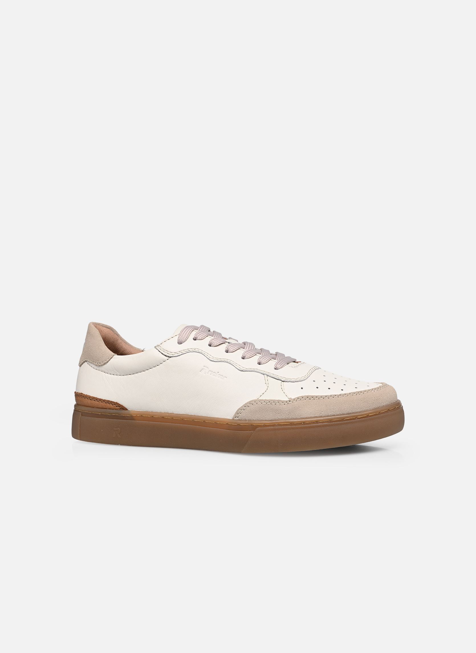 Lage sneakers U0710 heren wit Rieker Lage sneakers U0710 heren wit LEHM/MARSHMALLOW/NUSS/OFFWHITE