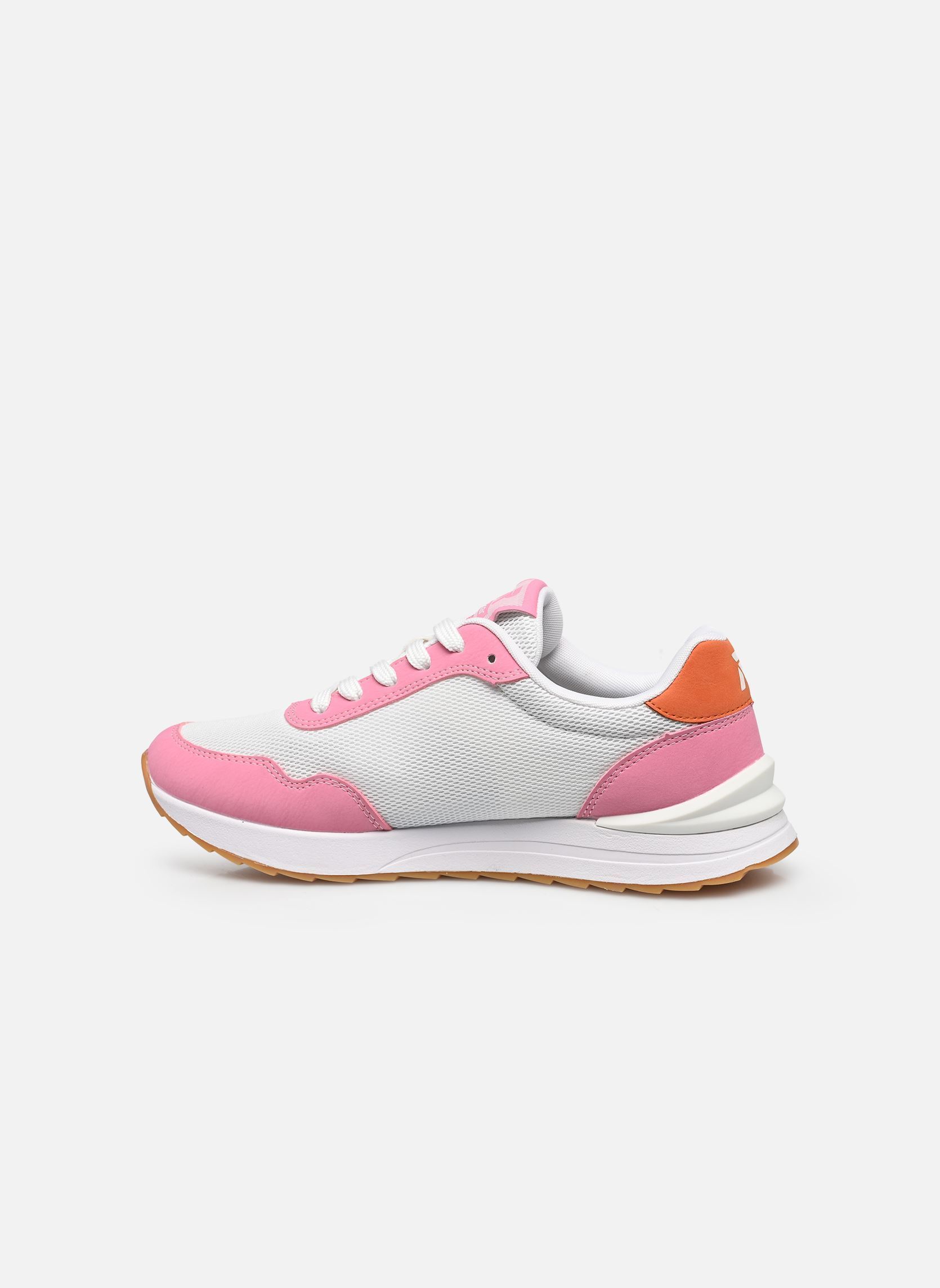 Lage sneakers W2404 dames wit Rieker Lage sneakers W2404 dames wit PINK/WEISS/PUMPKIN/WEISS
