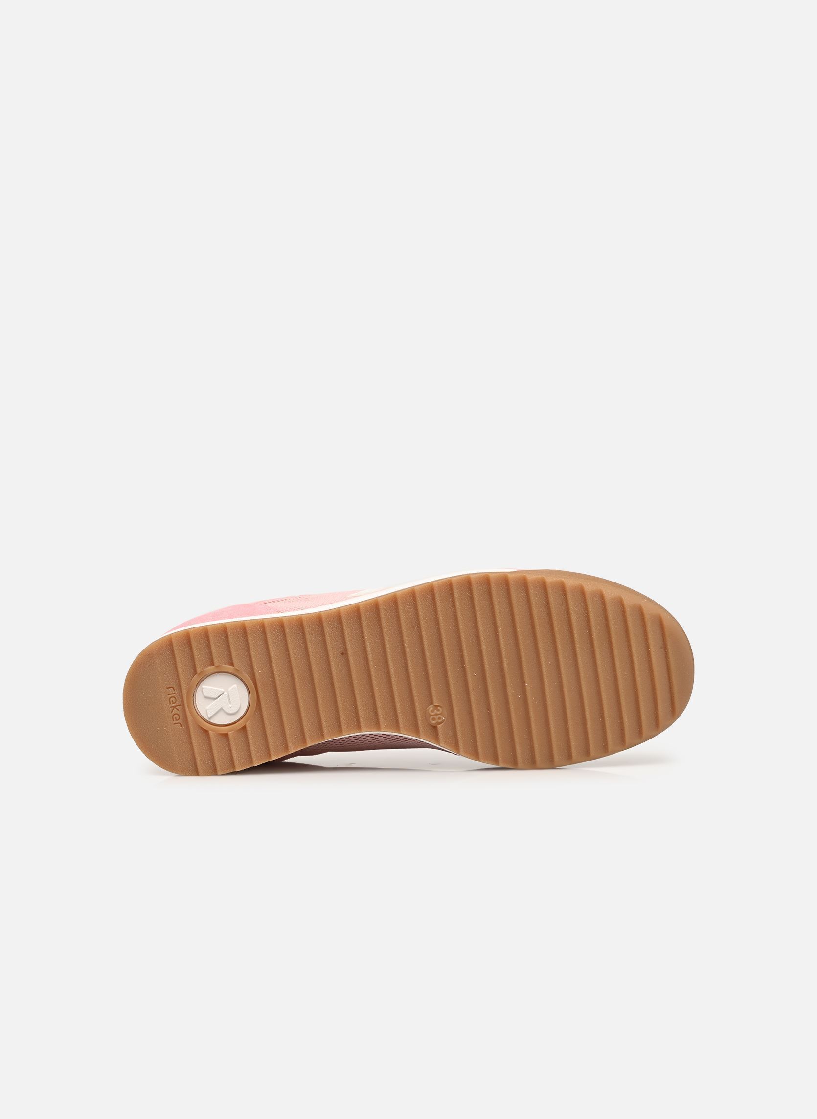 Lage sneakers W4000 dames roze Rieker Lage sneakers W4000 dames roze ORCHIDEE/BOUCHARA/WEISS