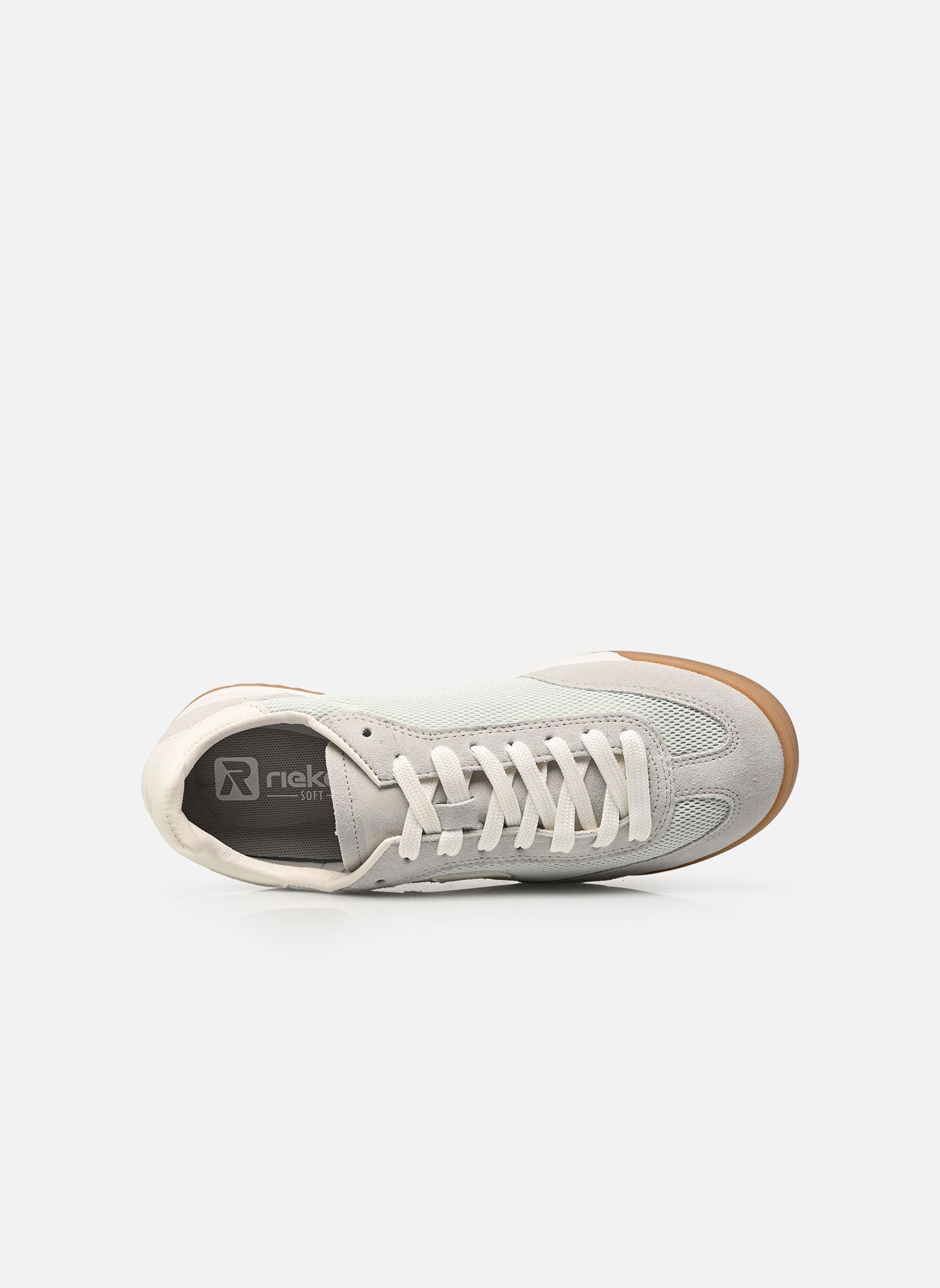 Lage sneakers W4000 dames blauw Rieker Lage sneakers W4000 dames blauw PALECYAN/PALECYAN/OFFWHITE