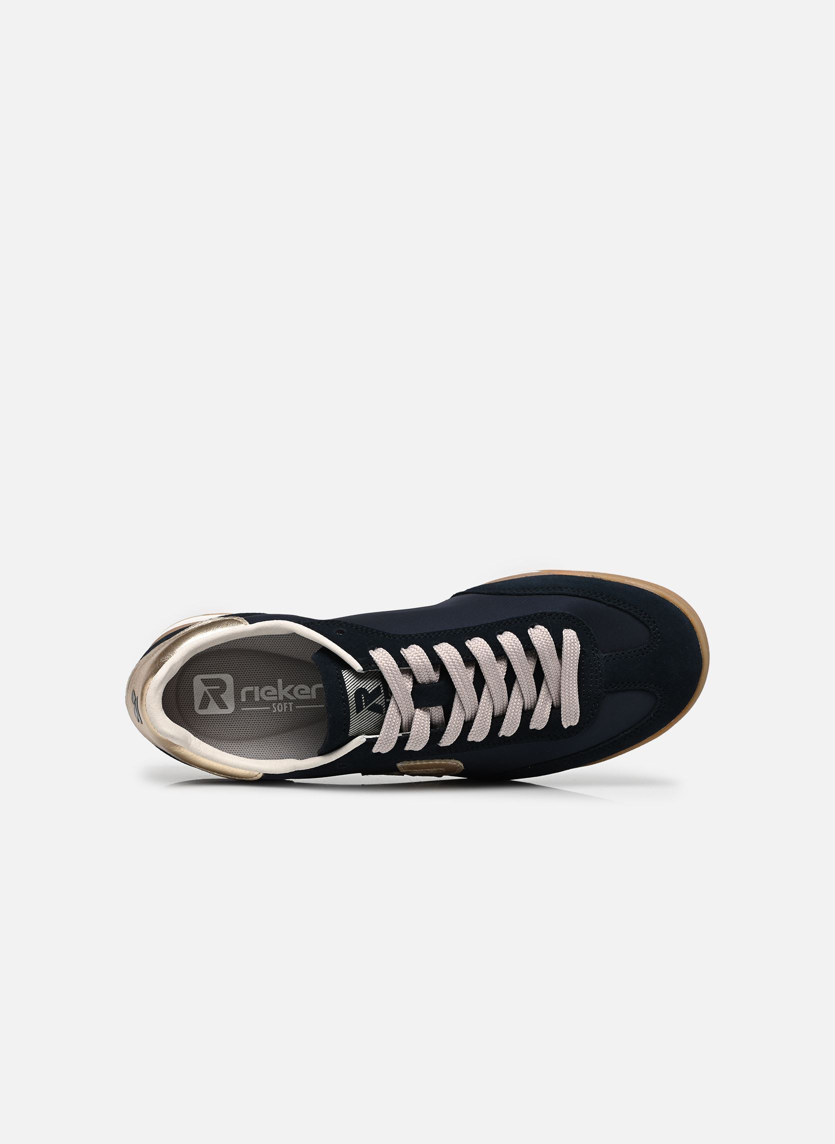 Lage sneakers W4000 dames blauw Rieker Lage sneakers W4000 dames blauw PAZIFIK/PAZIFIK/LIGHTGOLD