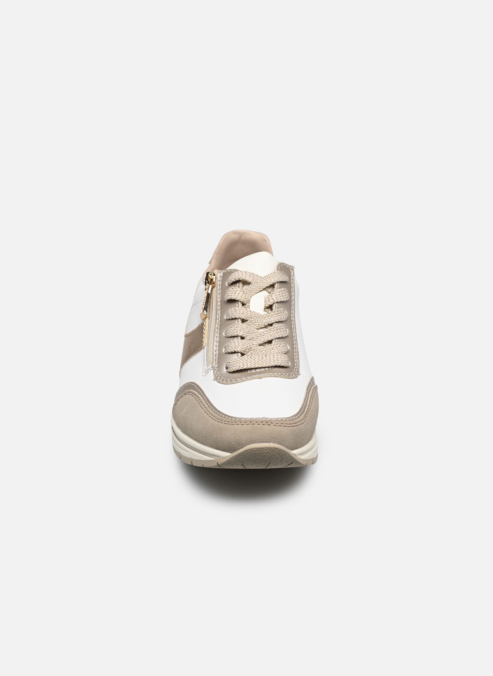 Baskets compensées N9504 femme blanc Rieker Baskets compensées N9504 femme blanc LEHM/CHAMPAGNER/WEISS/LIGHTGOL