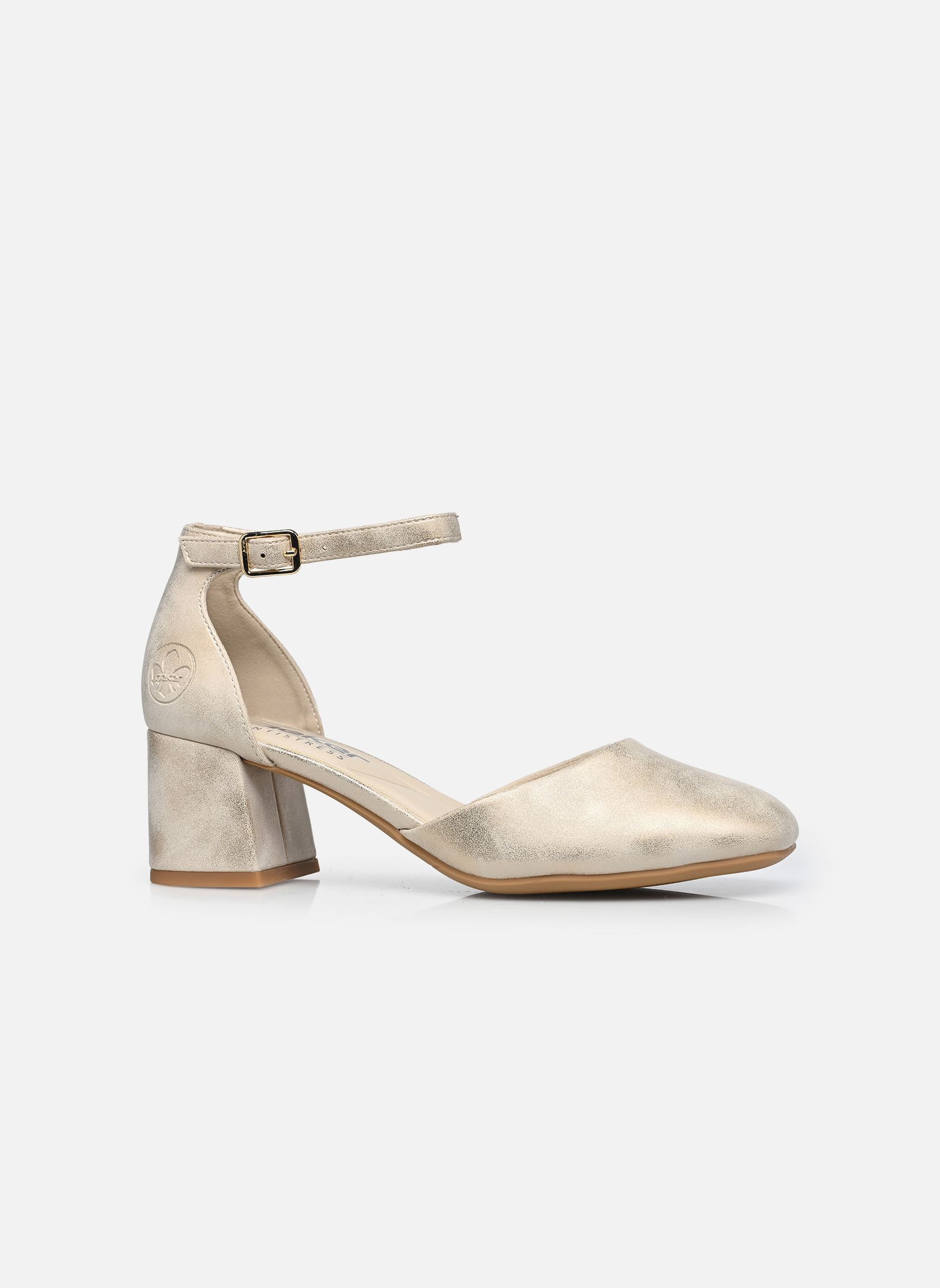 Slingback pumps 44762 dames goud en brons Rieker Slingback pumps 44762 dames goud en brons MUSCHEL