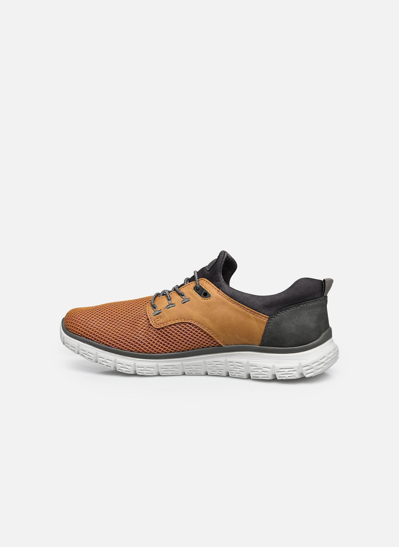 Lage sneakers B6652 heren bruin Rieker Lage sneakers B6652 heren bruin WHEAT/WHEAT/SMOKE/RAUCH