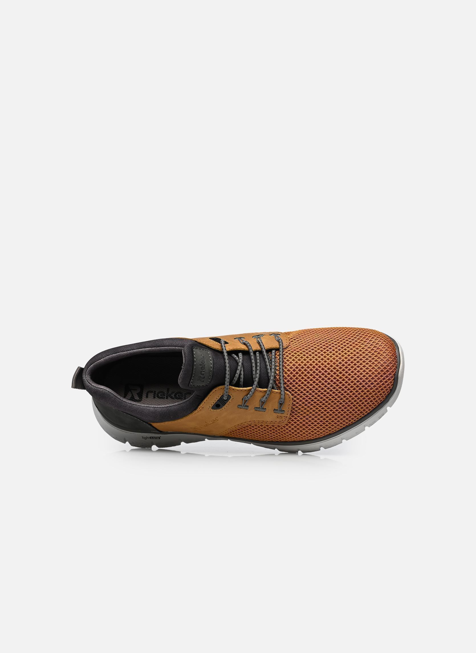 Lage sneakers B6652 heren bruin Rieker Lage sneakers B6652 heren bruin WHEAT/WHEAT/SMOKE/RAUCH