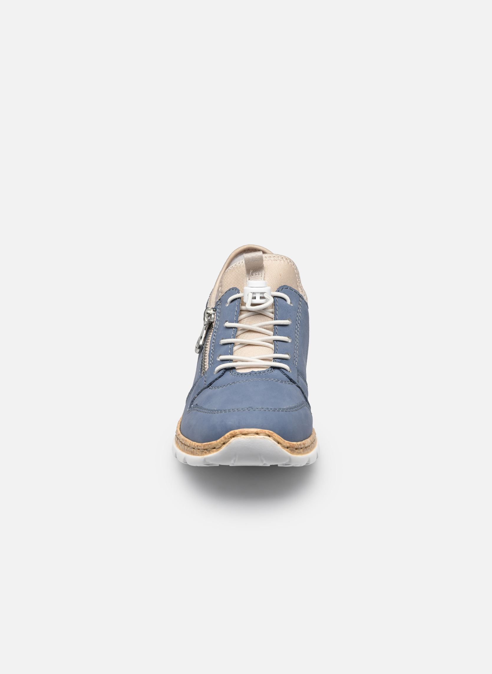 Baskets basses N42G0 femme bleu Rieker Baskets basses N42G0 femme bleu NDIGO/PERLCREME