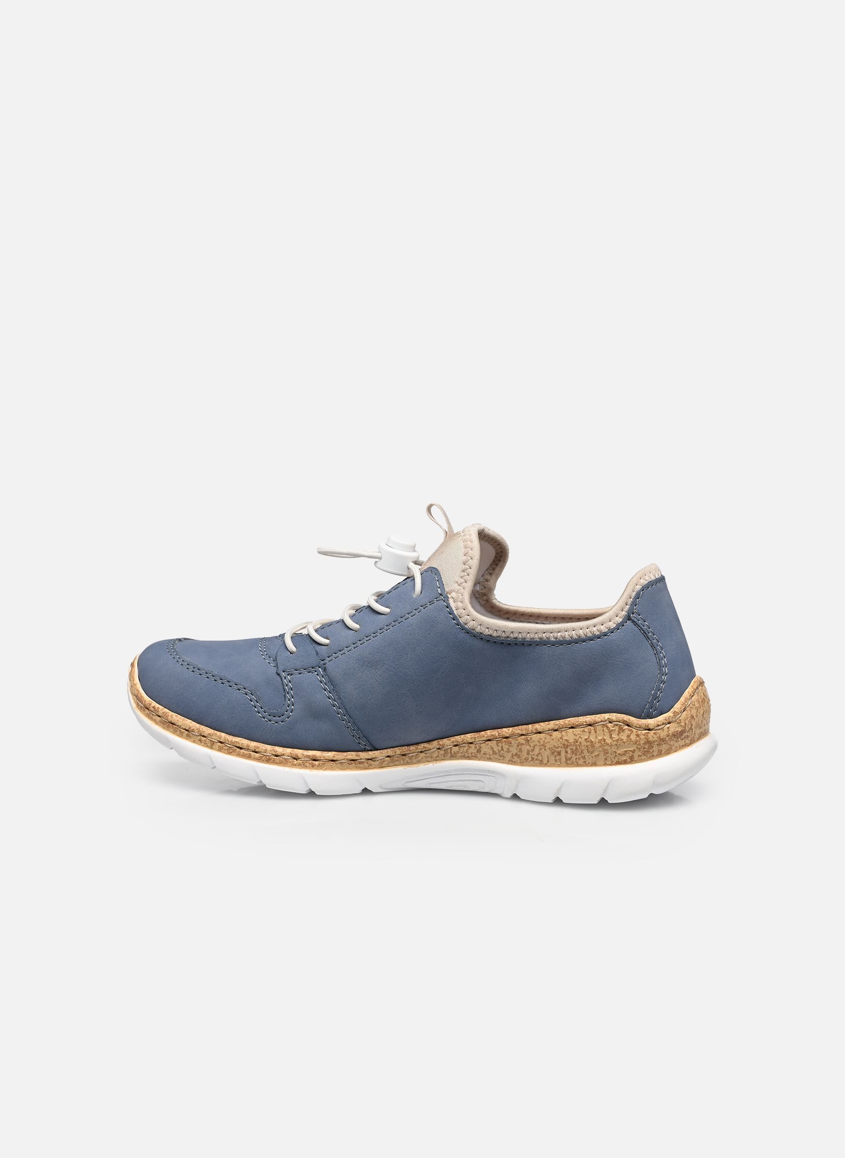 Baskets basses N42G0 femme bleu Rieker Baskets basses N42G0 femme bleu NDIGO/PERLCREME